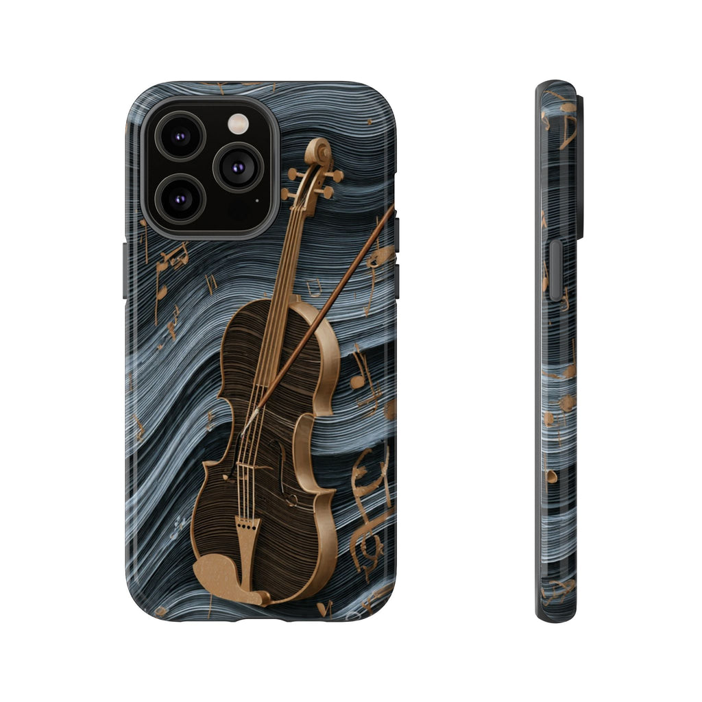 Violin Melody Tough Phone Case — Musical Instrument Art Protective Cover