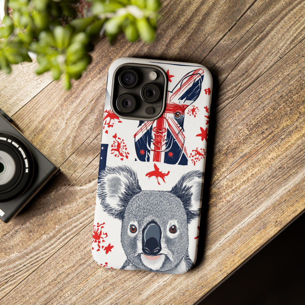 Koala Australia Flag Phone Case - Cute Aussie Animal Protective Case
