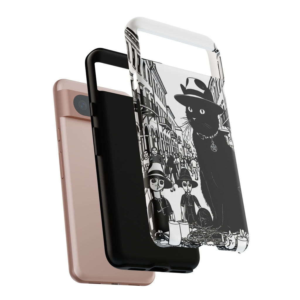 Phone Case — Noir Cat Street Art Design