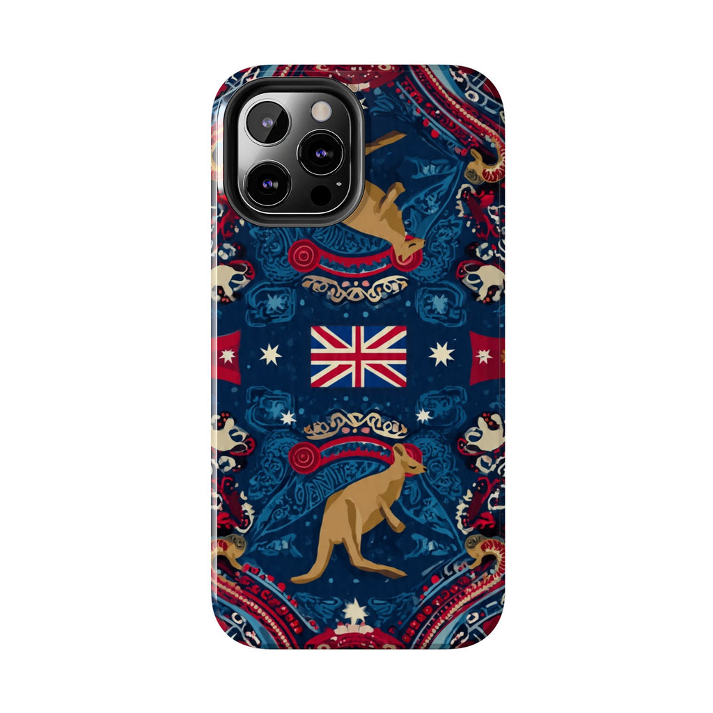 Australian Kangaroo Flag Tough Phone Case - Protective Patriotic iPhone Cover