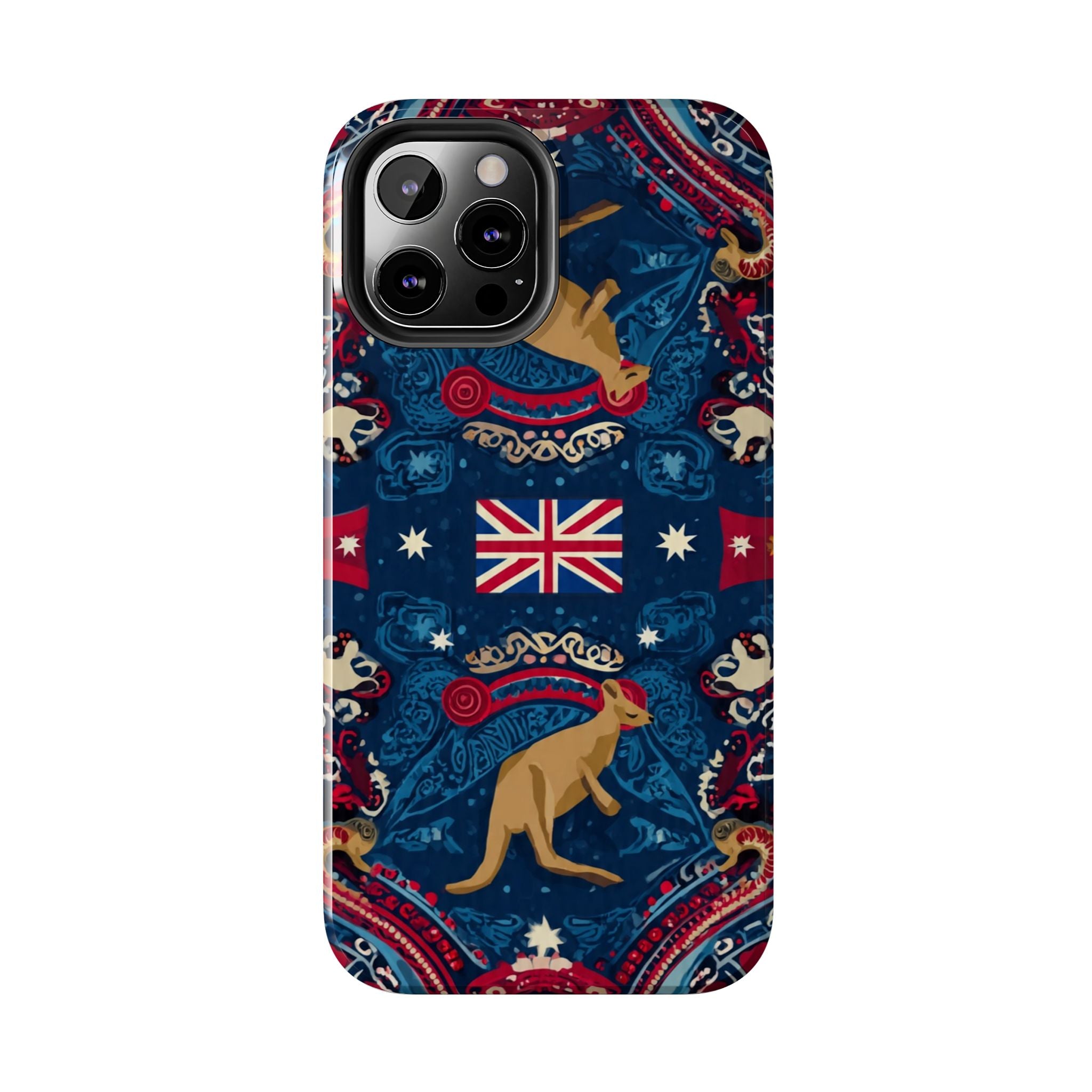Australian Kangaroo Flag Tough Phone Case - Protective Patriotic iPhone Cover