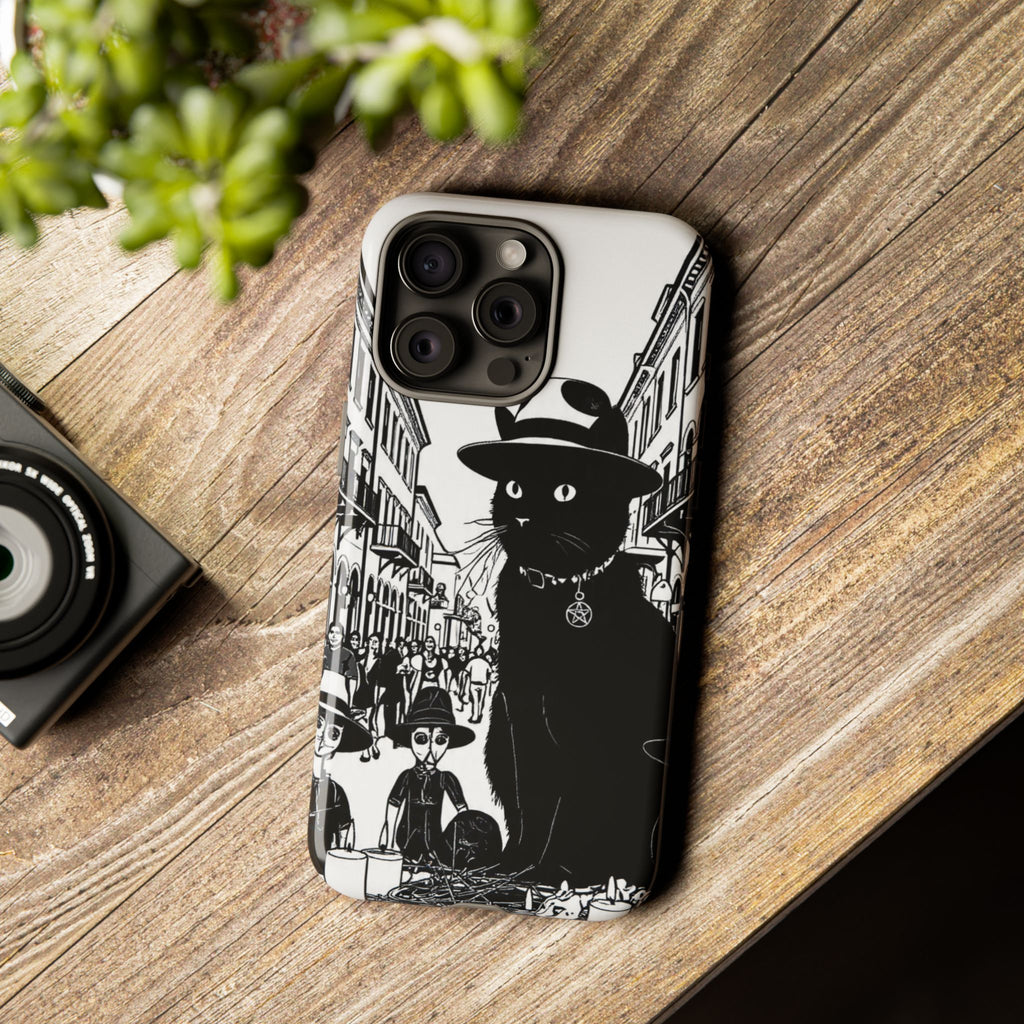 Phone Case — Noir Cat Street Art Design