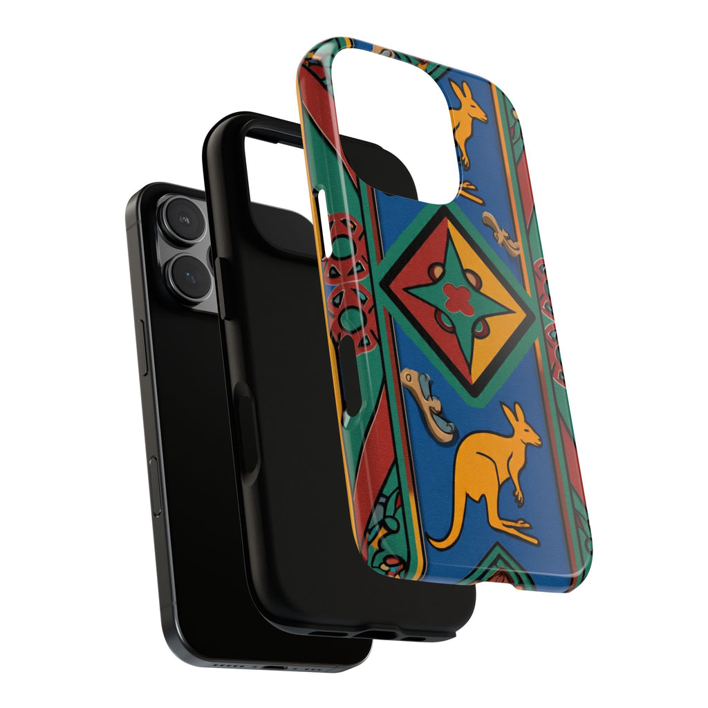 Kangaroo Tribal Pattern Tough Phone Case