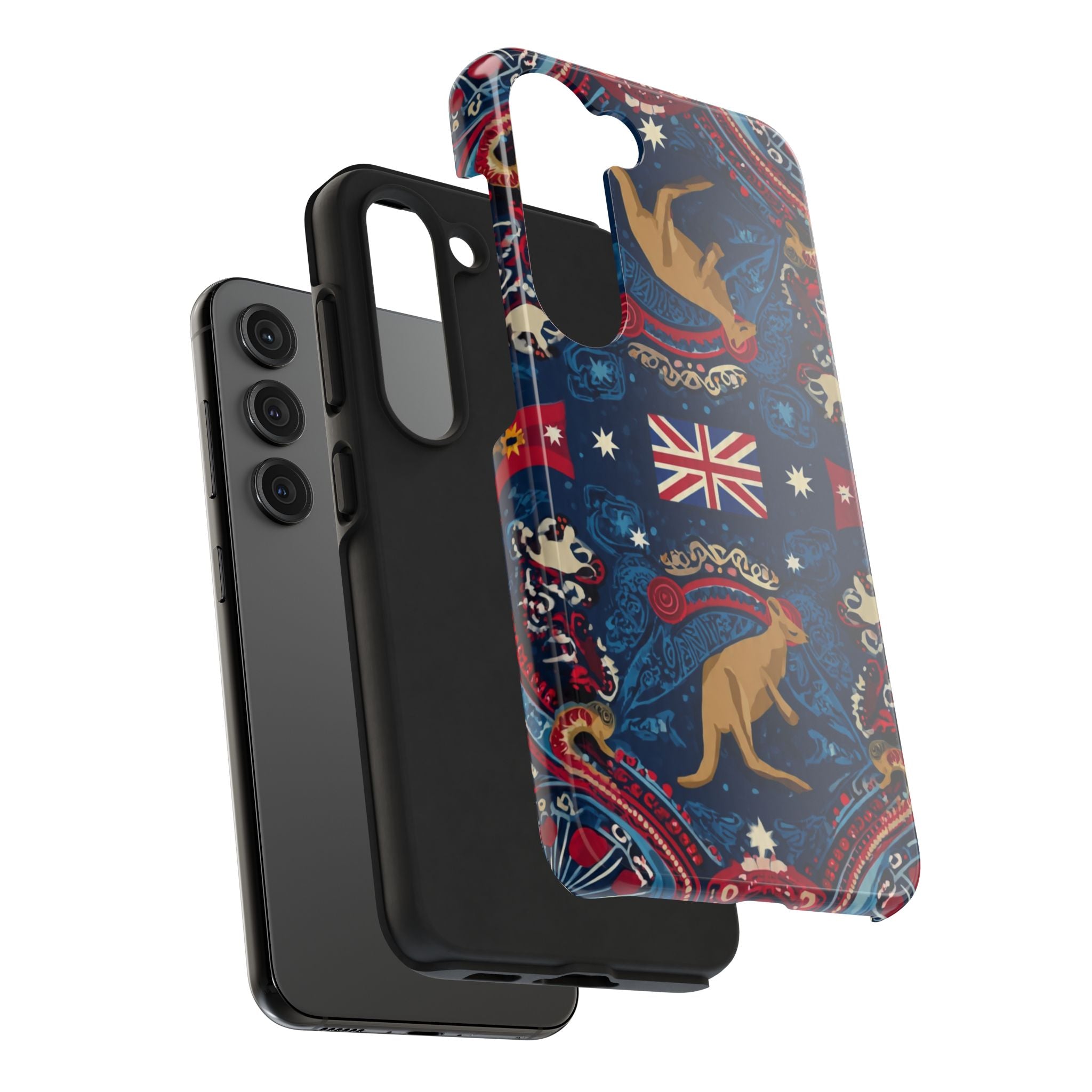 Australian Kangaroo Flag Tough Phone Case - Protective Patriotic iPhone Cover