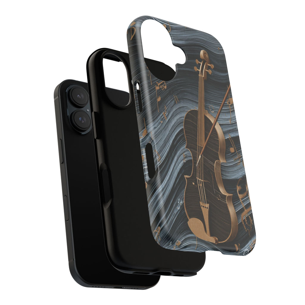 Violin Melody Tough Phone Case — Musical Instrument Art Protective Cover