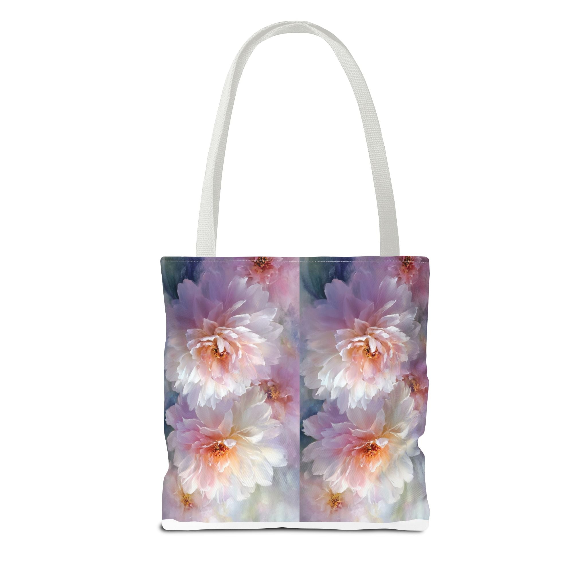 Floral Peony Tote Bag — Watercolor Pastel Bloom AOP Tote