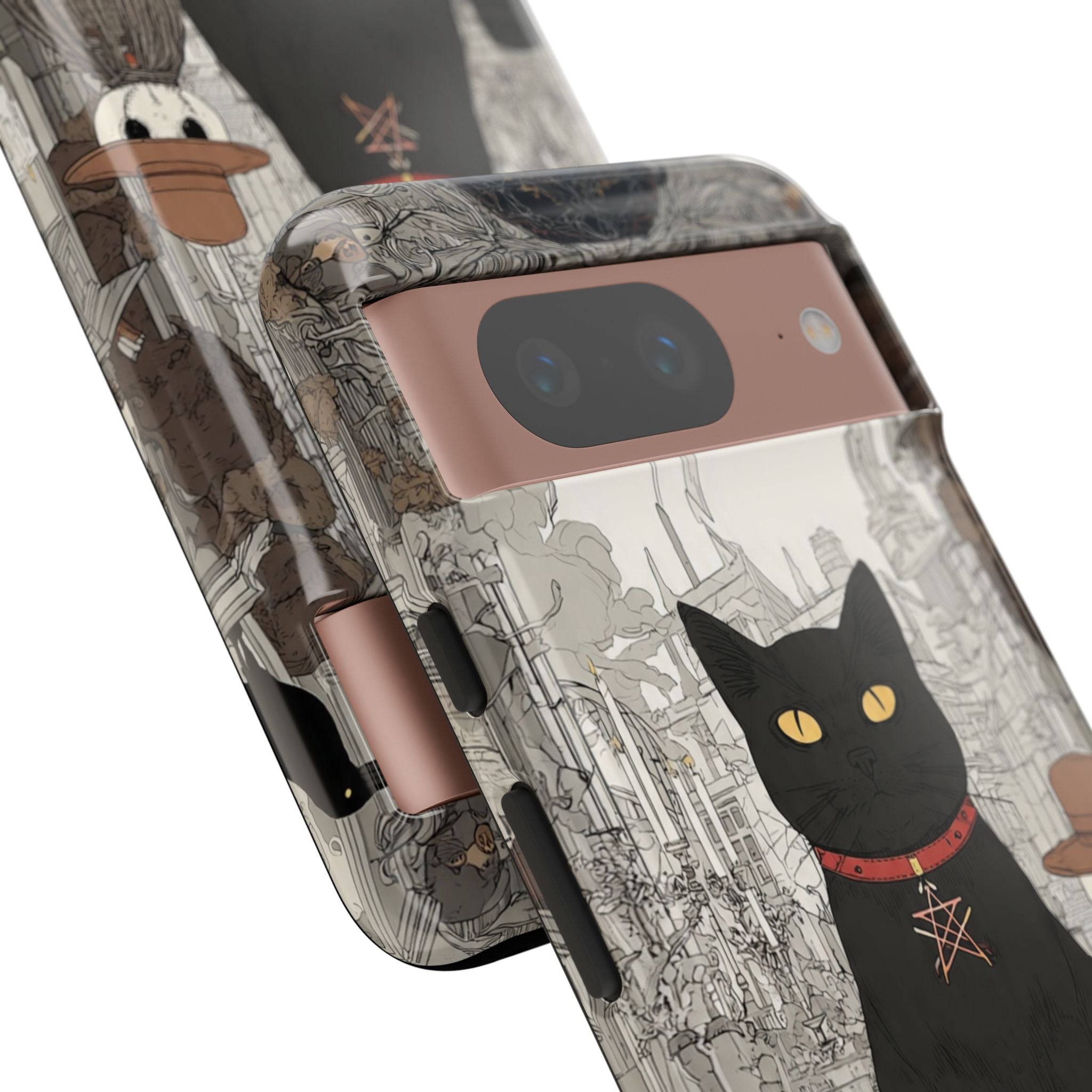 Witchy Black Cat Phone Case — Mystic Altar iPhone Cover