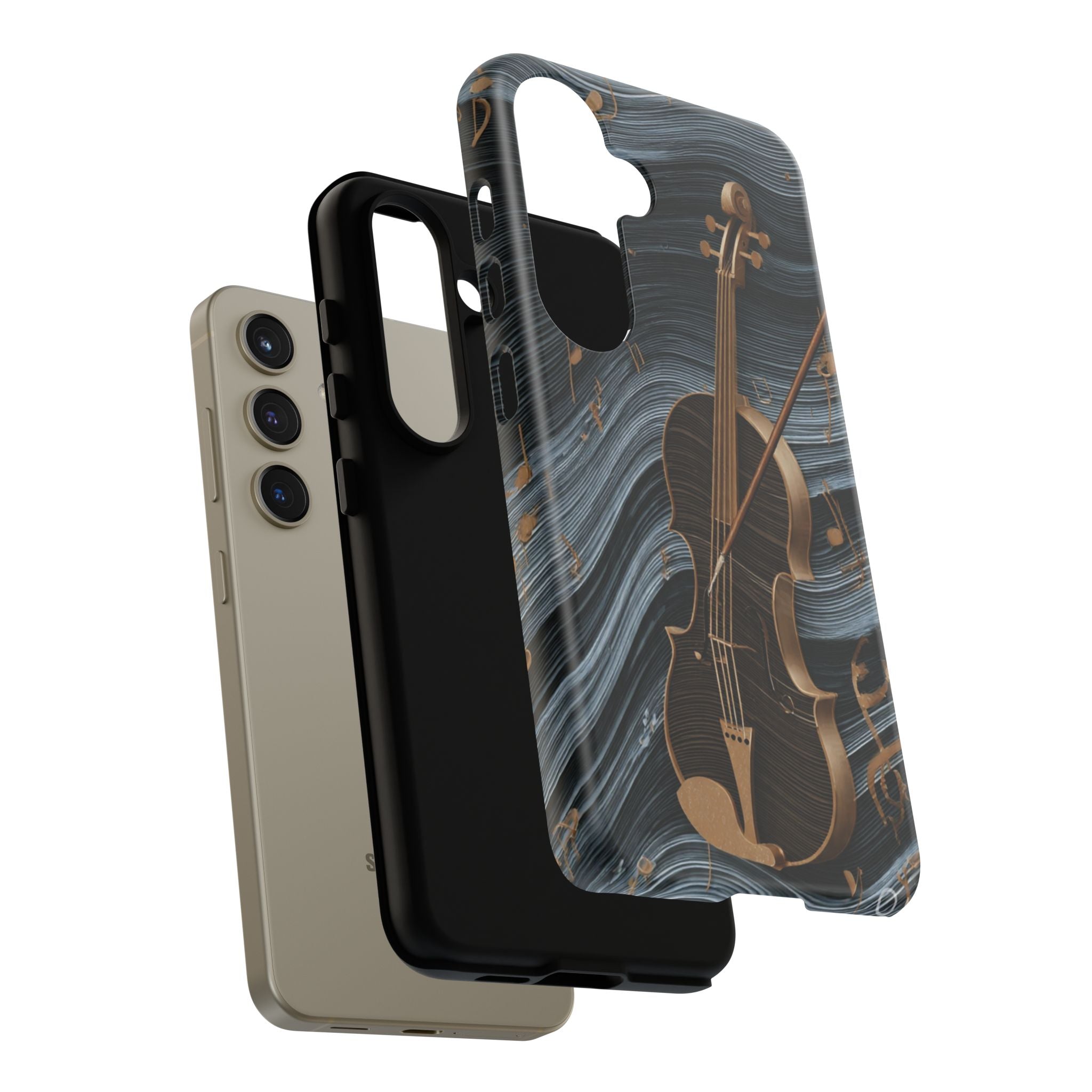 Violin Melody Tough Phone Case — Musical Instrument Art Protective Cover