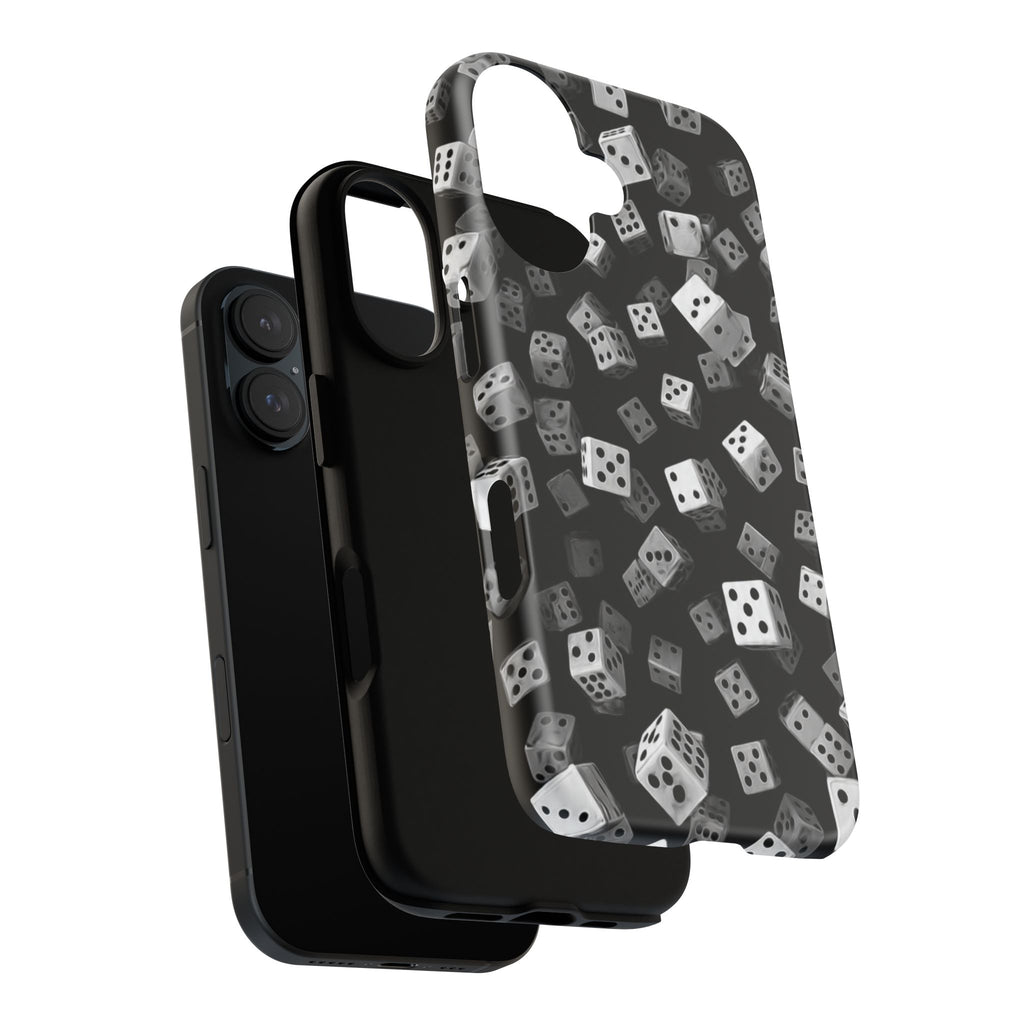 Phone Case — Black Dice Pattern Protective Cover