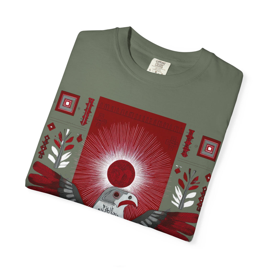 Tribal Inca Graphic T-Shirt — Celestial Bird Art Tee