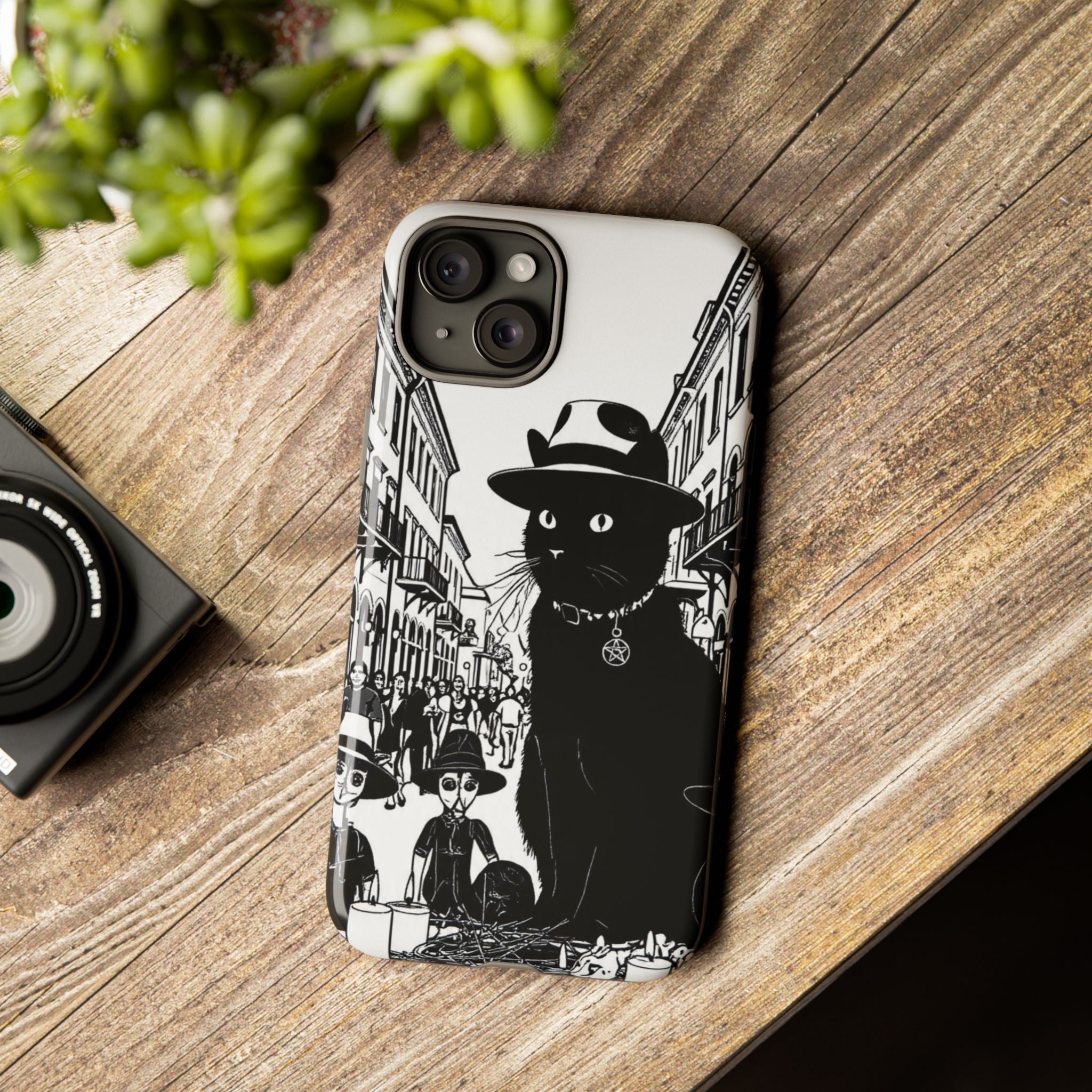 Phone Case — Noir Cat Street Art Design