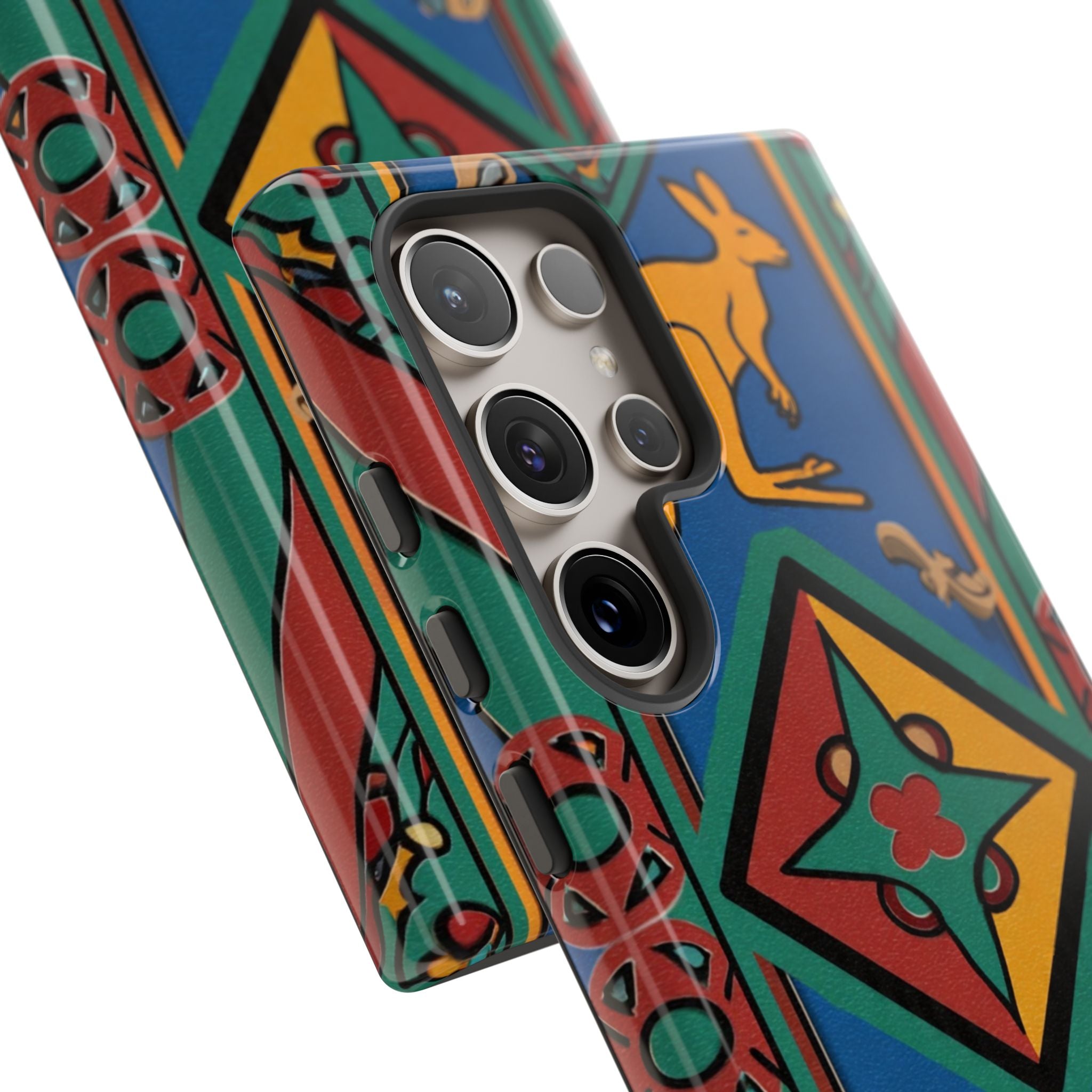 Kangaroo Tribal Pattern Tough Phone Case