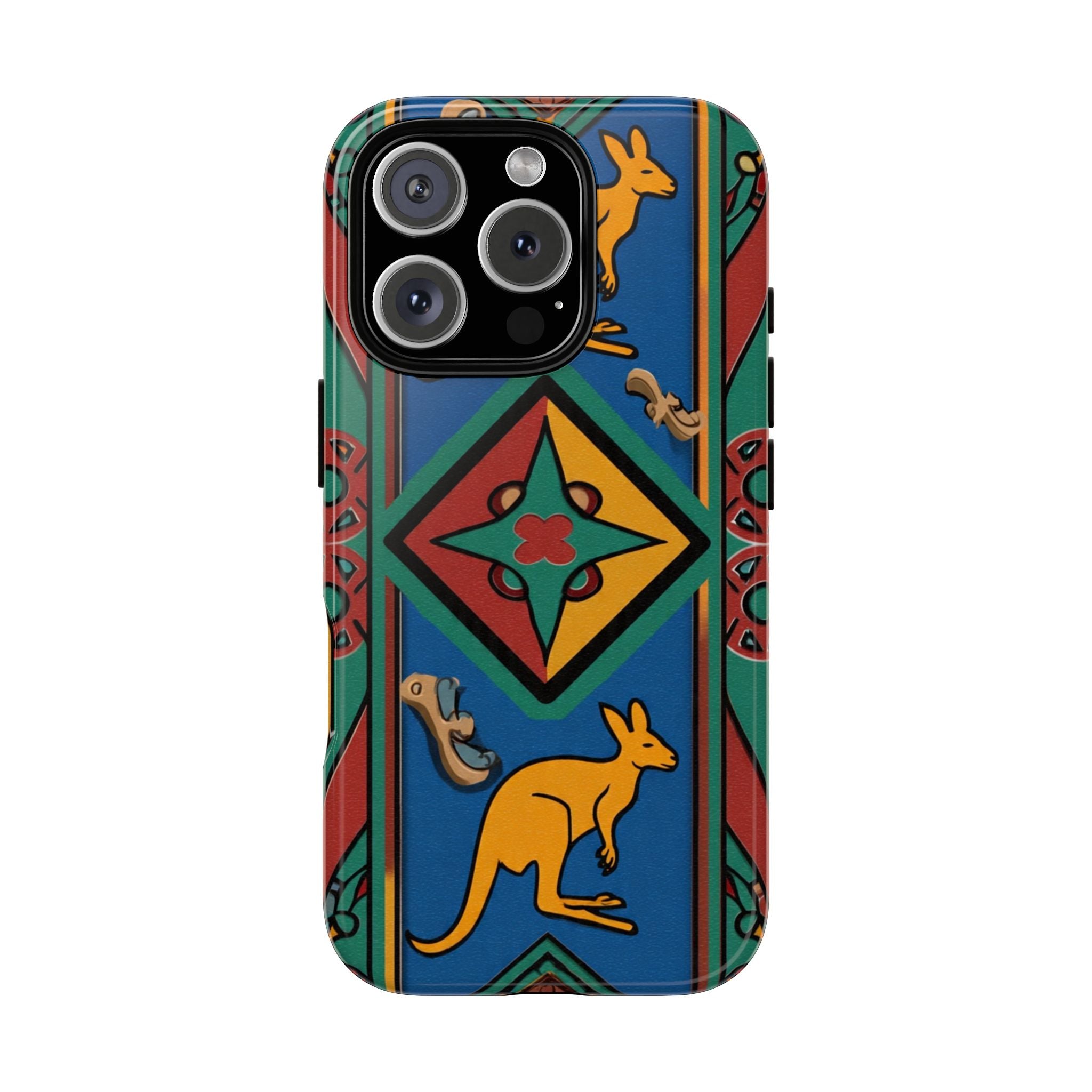 Kangaroo Tribal Pattern Tough Phone Case
