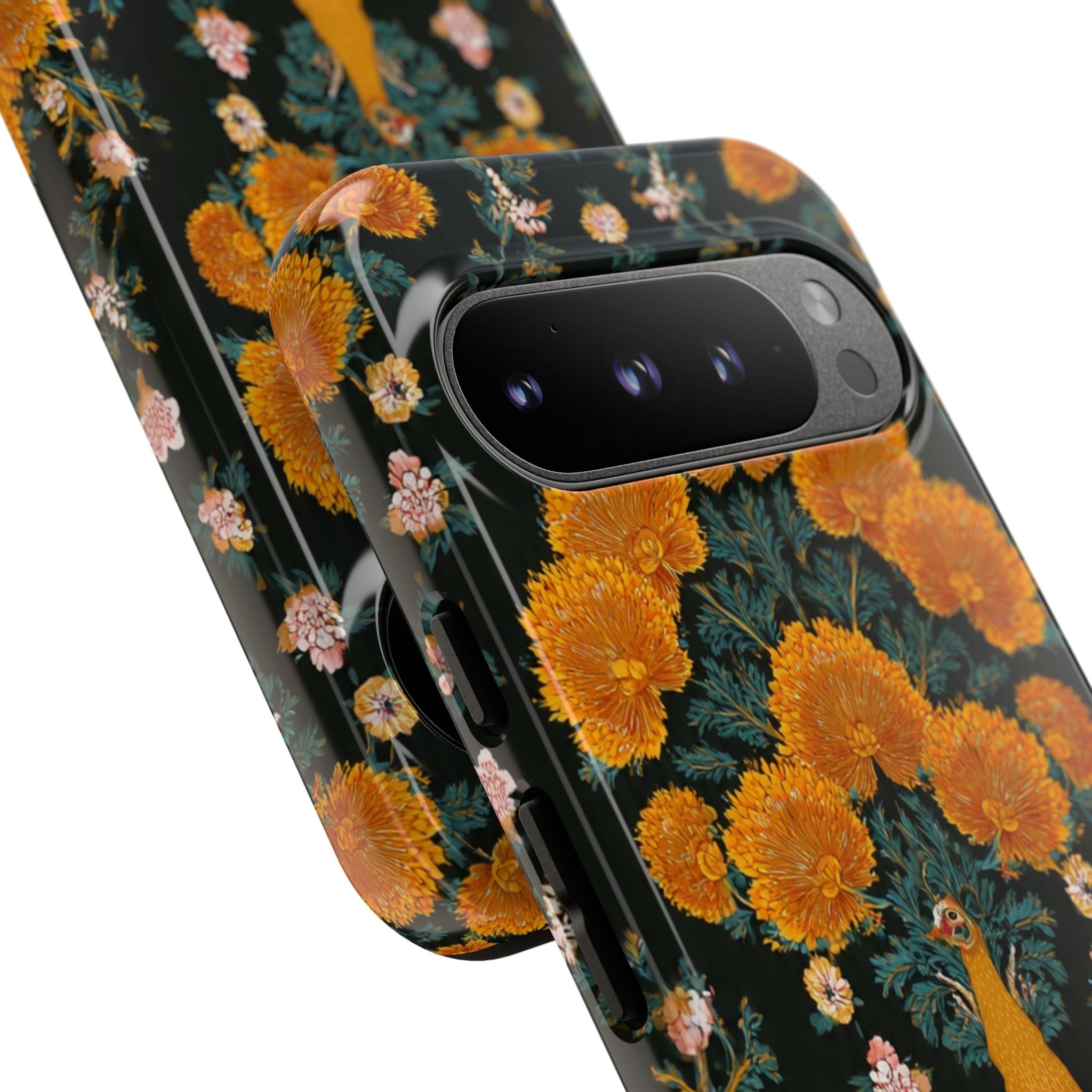 Marigold Mirror Phone Case — Floral Protective Phone Cover