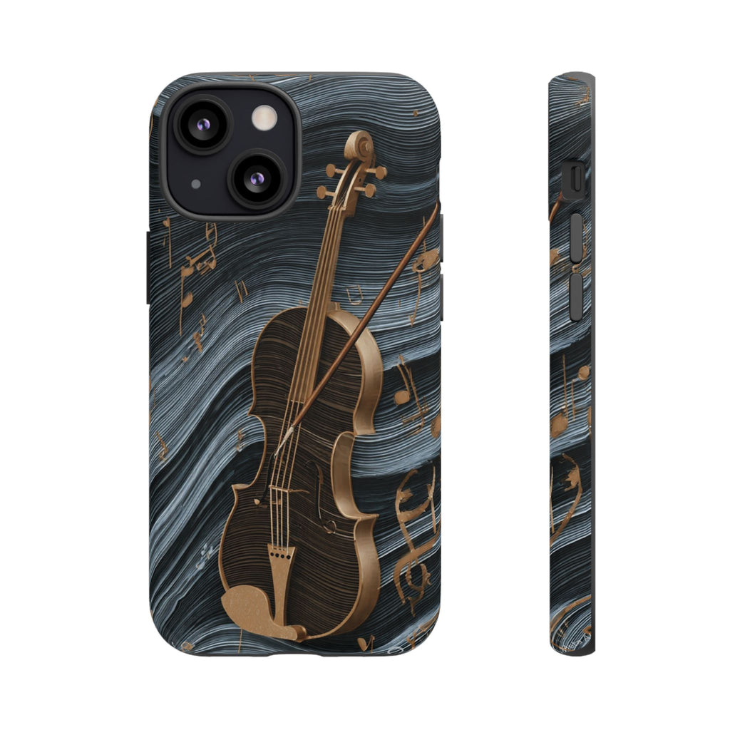 Violin Melody Tough Phone Case — Musical Instrument Art Protective Cover