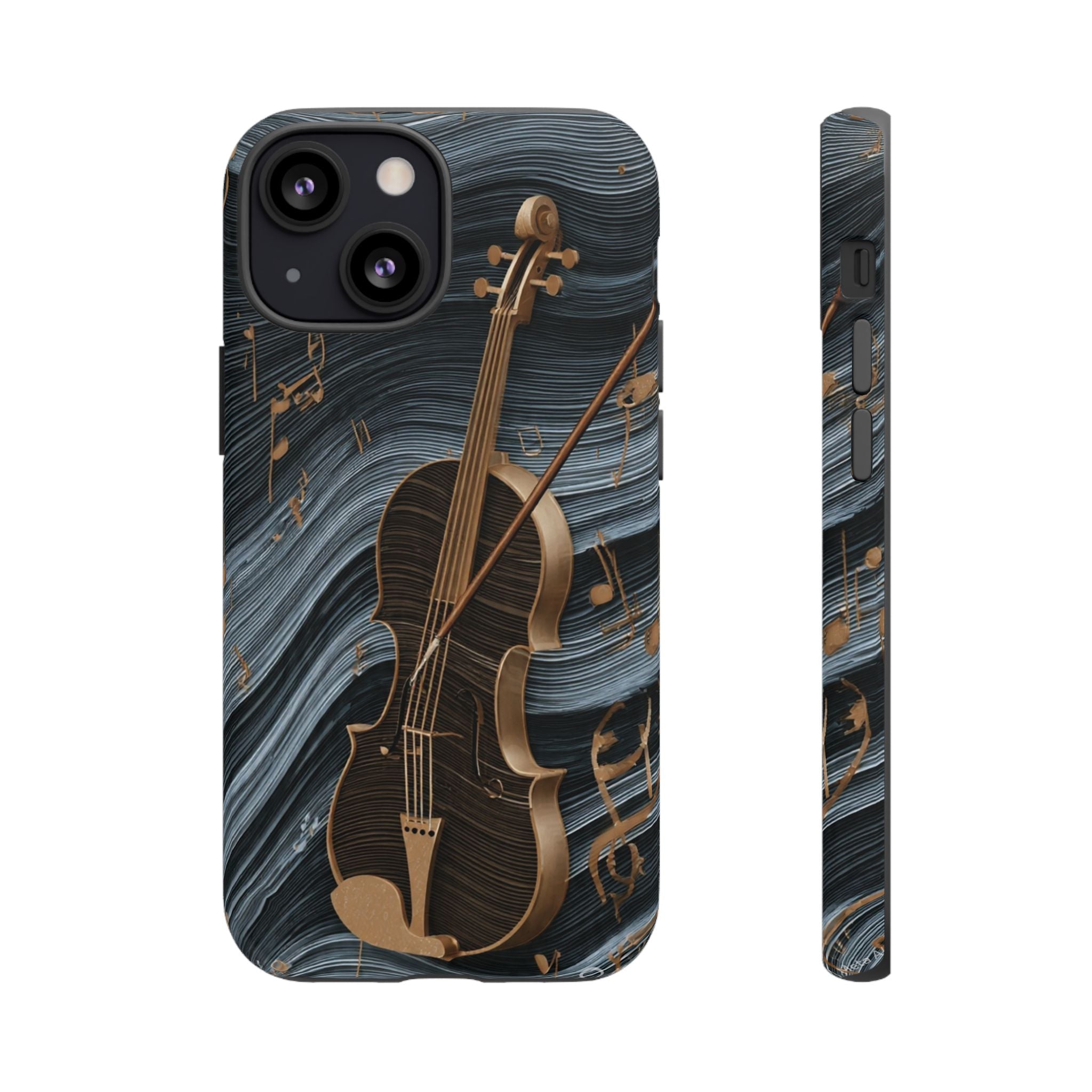 Violin Melody Tough Phone Case — Musical Instrument Art Protective Cover