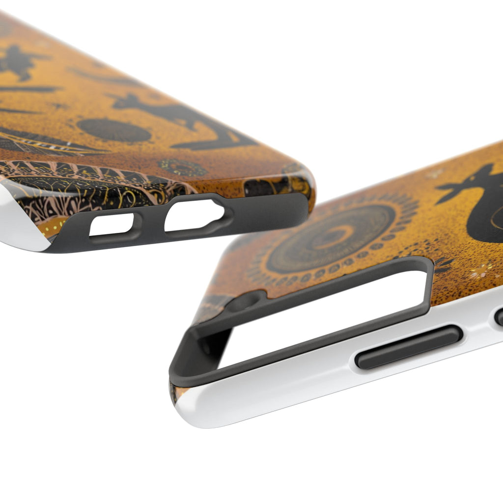 Kangaroo Boho Tough Phone Case — Australian Wildlife Protective Cover