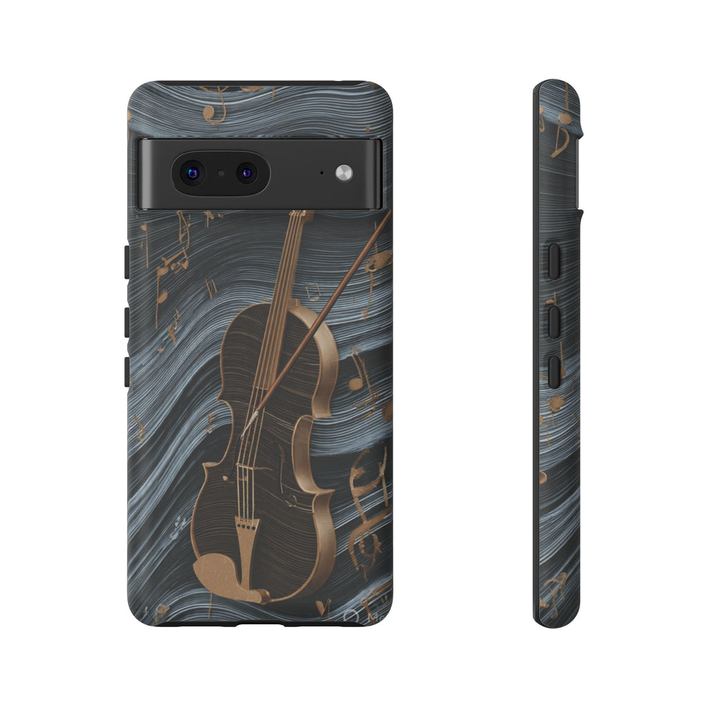 Violin Melody Tough Phone Case — Musical Instrument Art Protective Cover