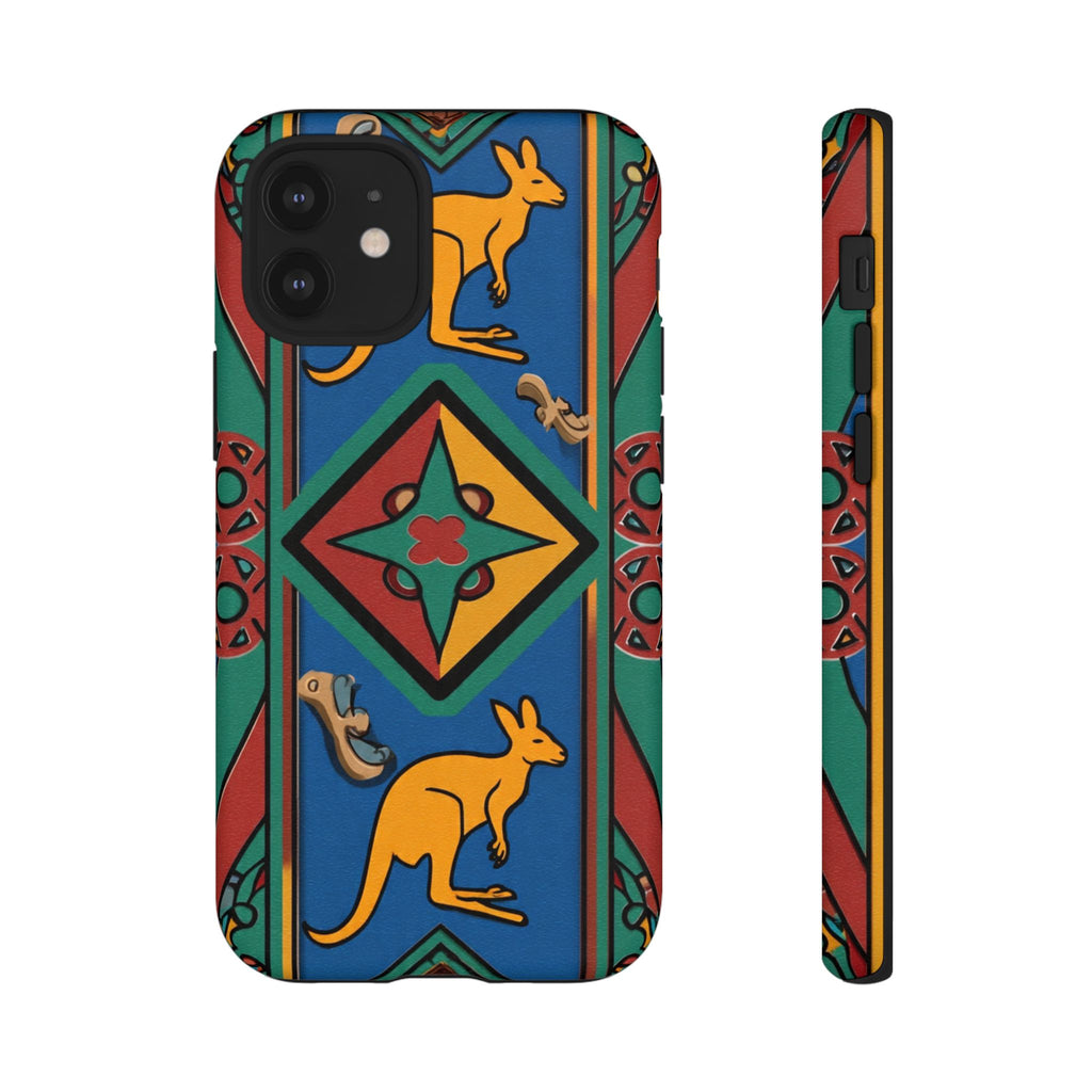 Kangaroo Tribal Pattern Tough Phone Case