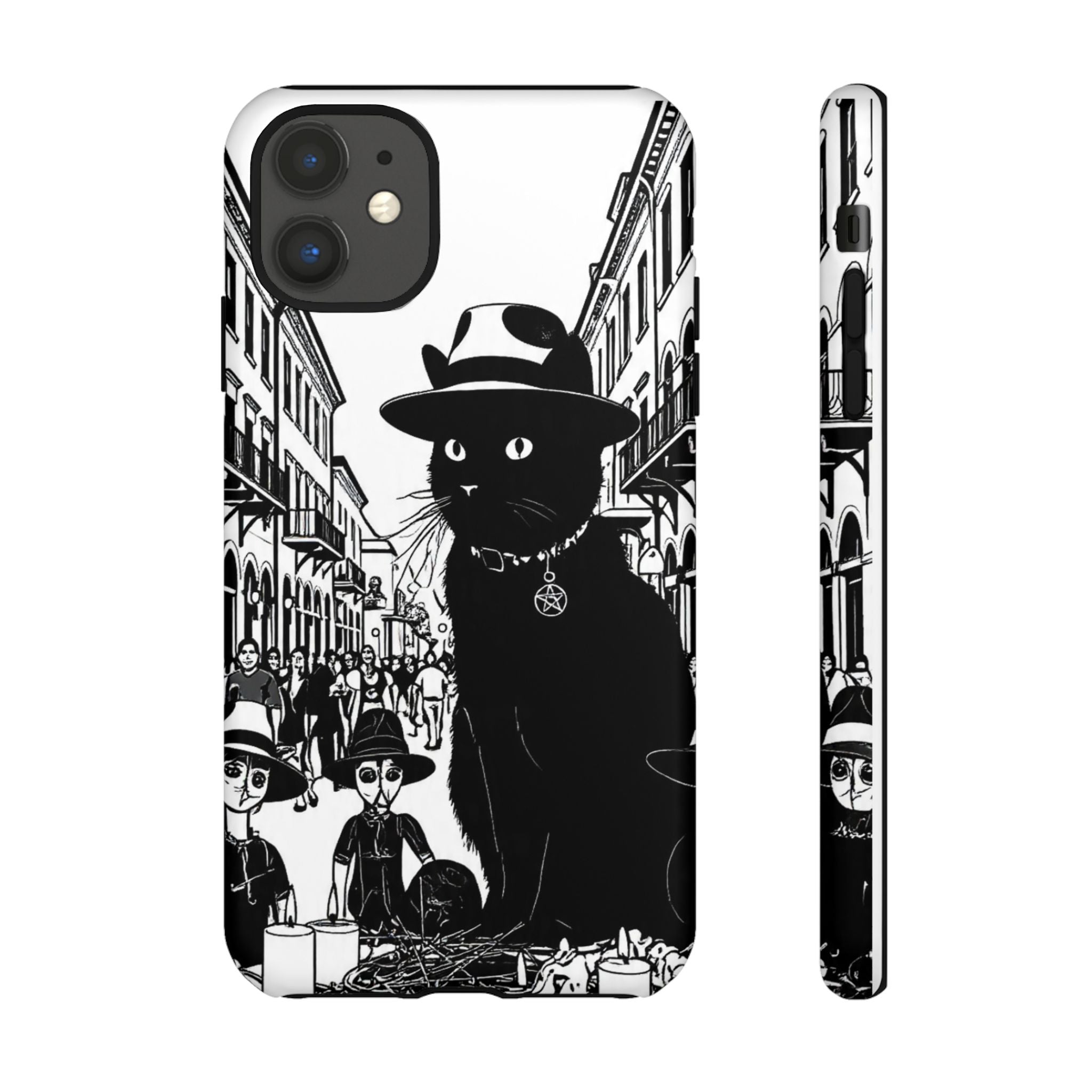 Phone Case — Noir Cat Street Art Design