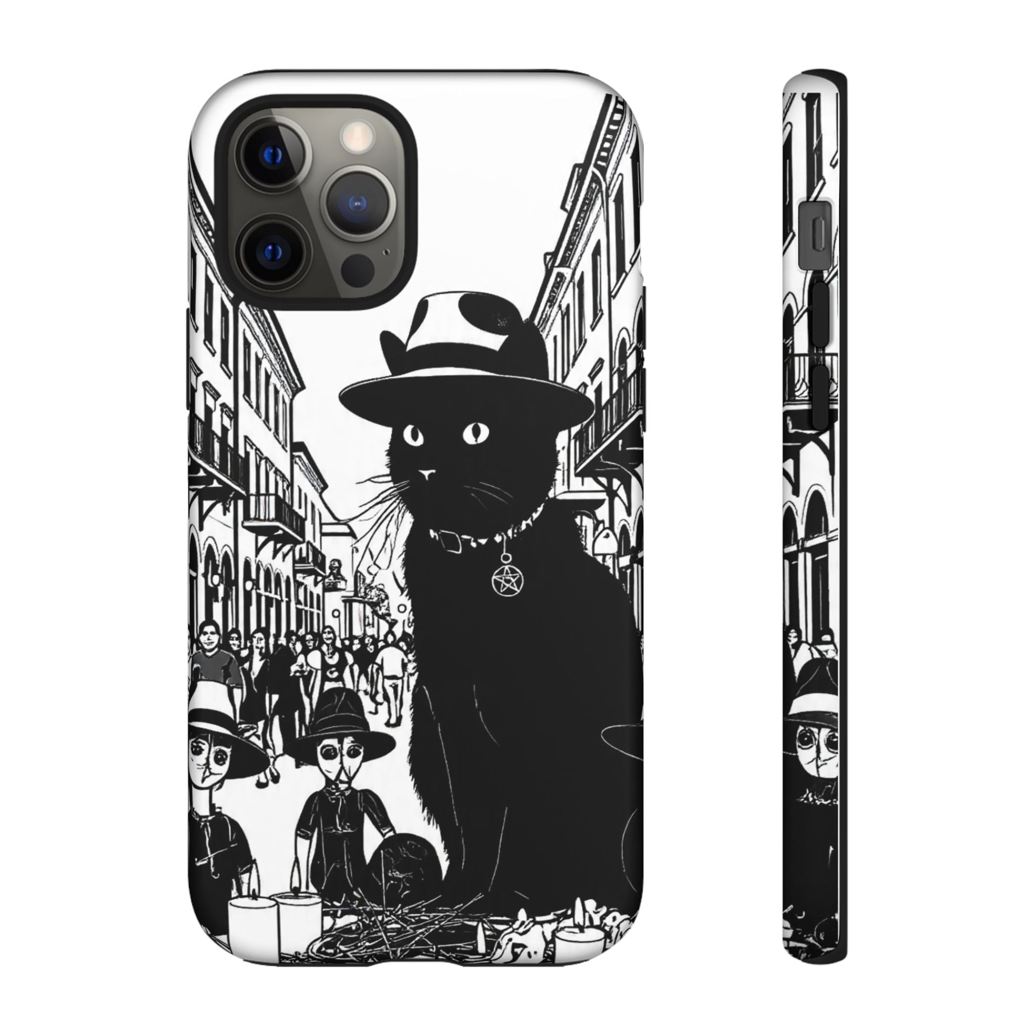 Phone Case — Noir Cat Street Art Design