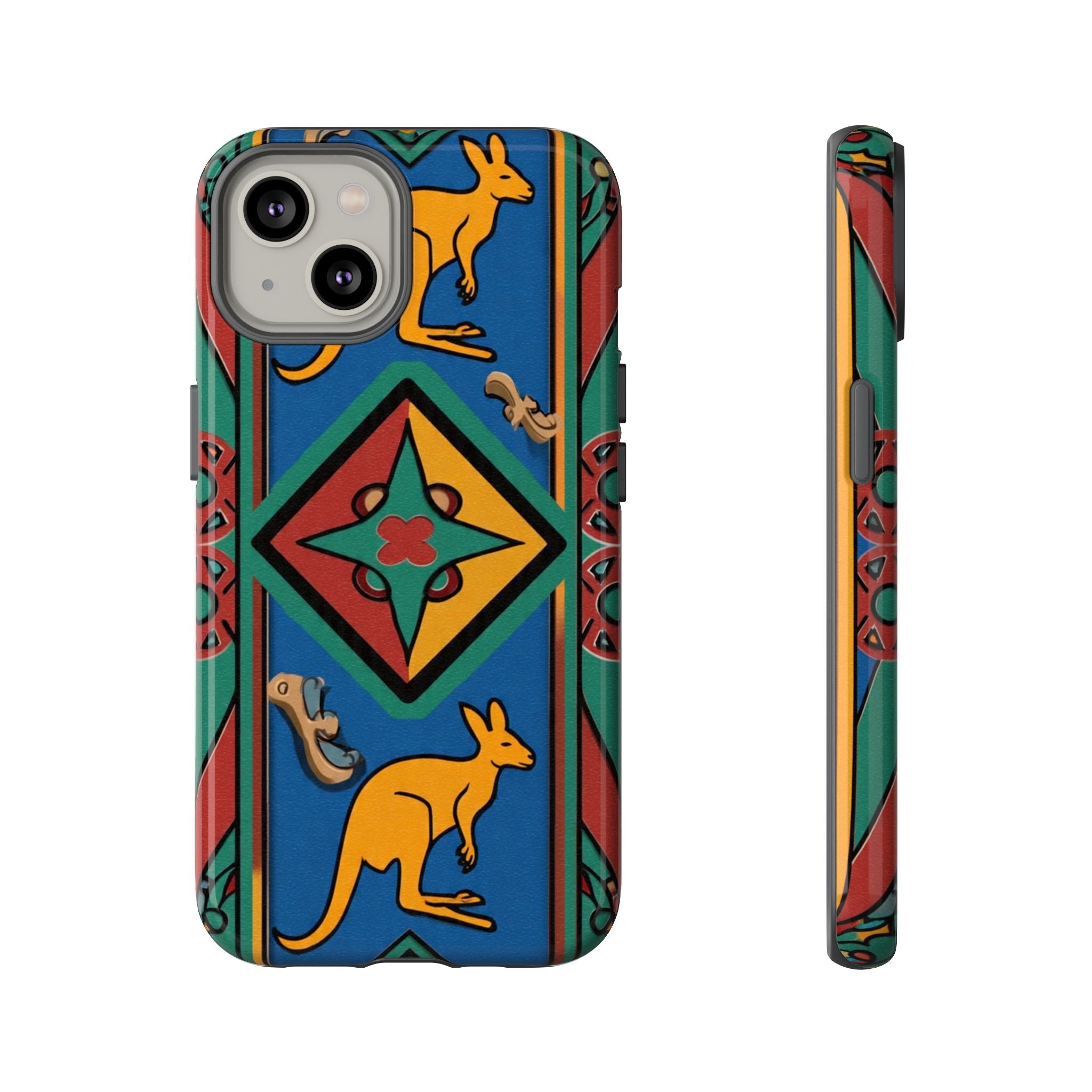 Kangaroo Tribal Pattern Tough Phone Case
