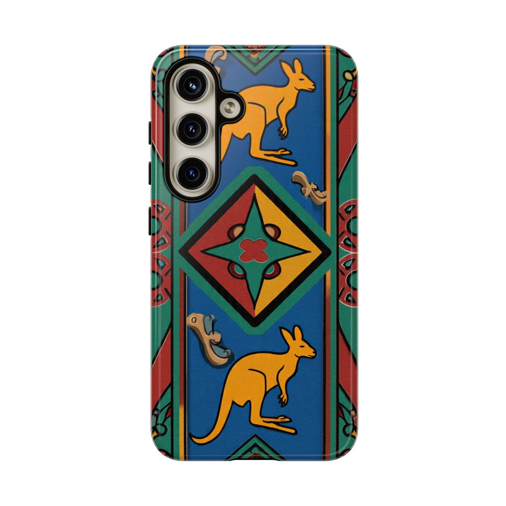 Kangaroo Tribal Pattern Tough Phone Case