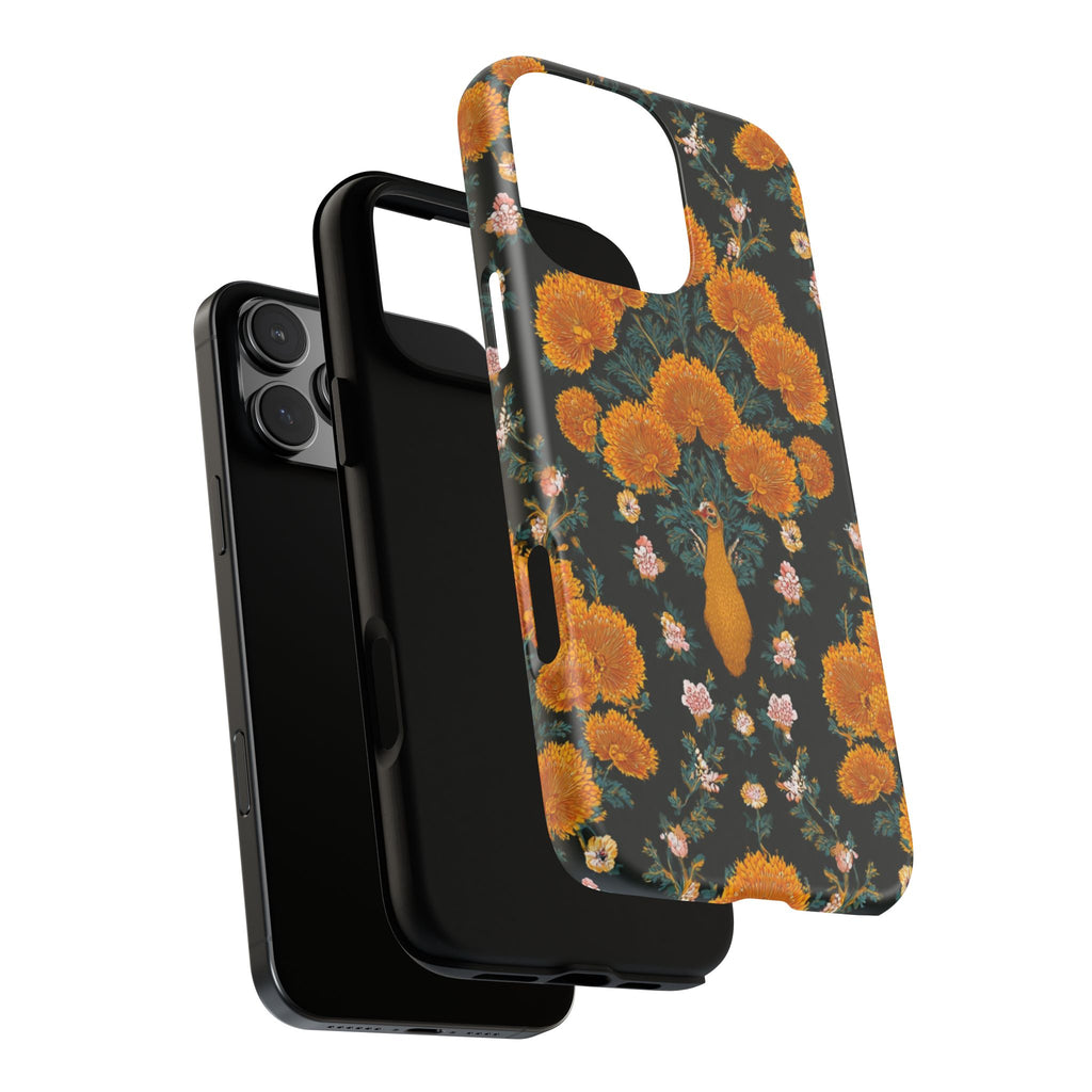 Marigold Mirror Phone Case — Floral Protective Phone Cover
