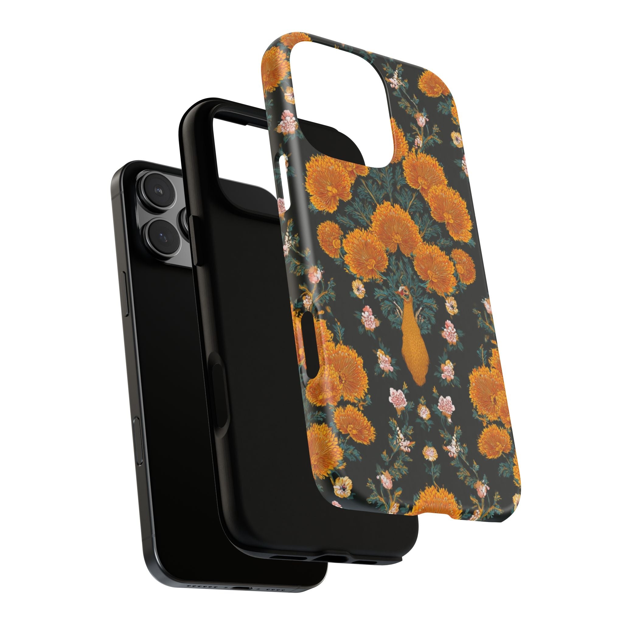 Marigold Mirror Phone Case — Floral Protective Phone Cover