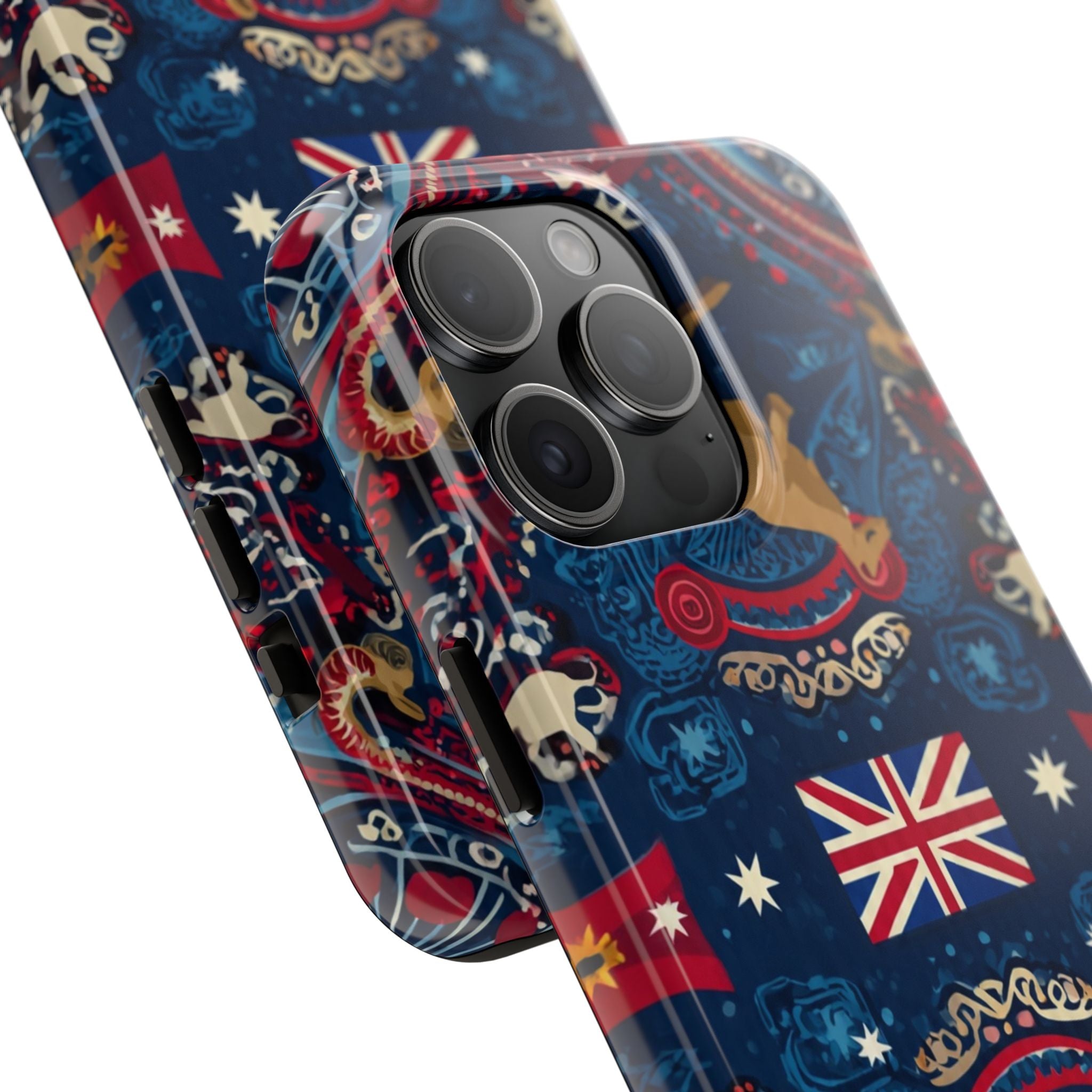 Australian Kangaroo Flag Tough Phone Case - Protective Patriotic iPhone Cover