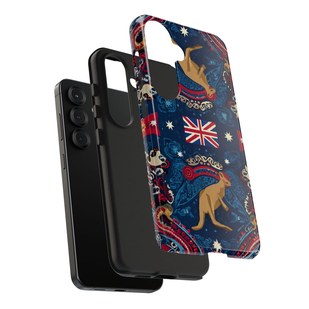 Australian Kangaroo Flag Tough Phone Case - Protective Patriotic iPhone Cover