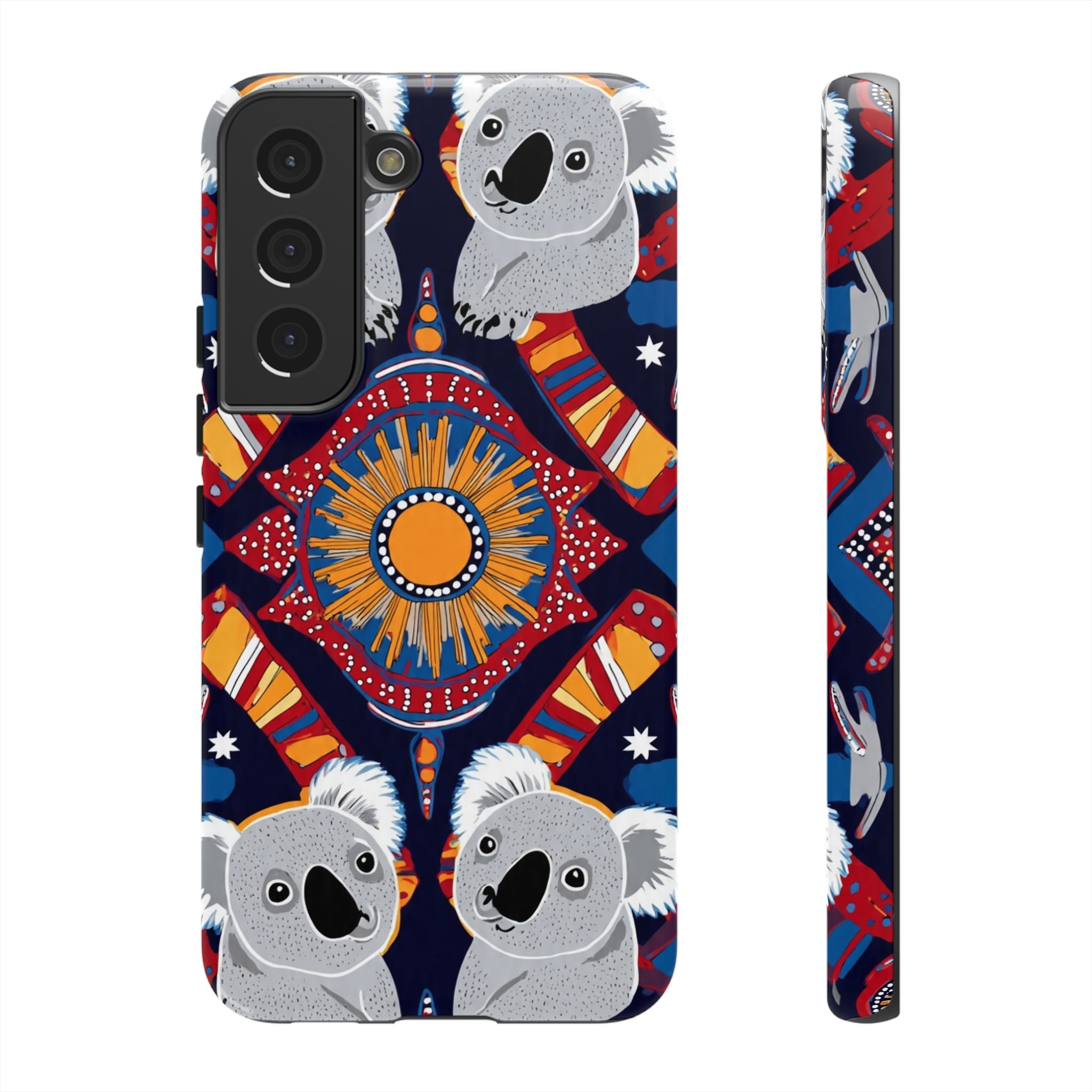 Koala Pattern Phone Case — Cute Indigenous-Inspired Design