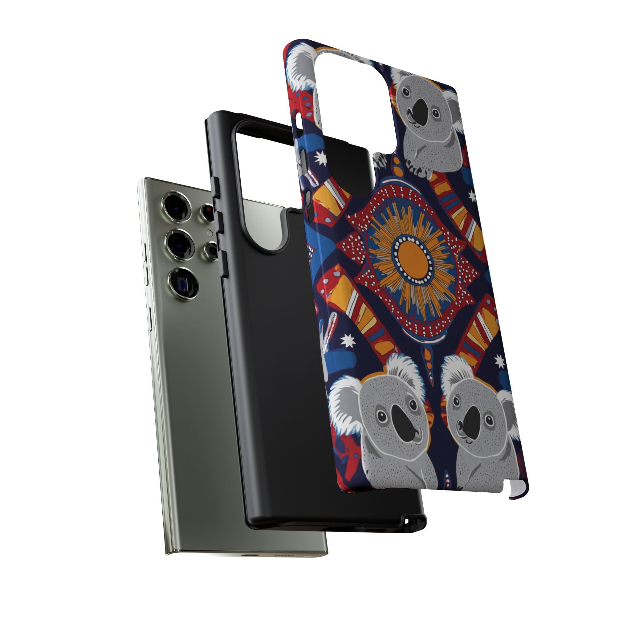 Koala Pattern Phone Case — Cute Indigenous-Inspired Design