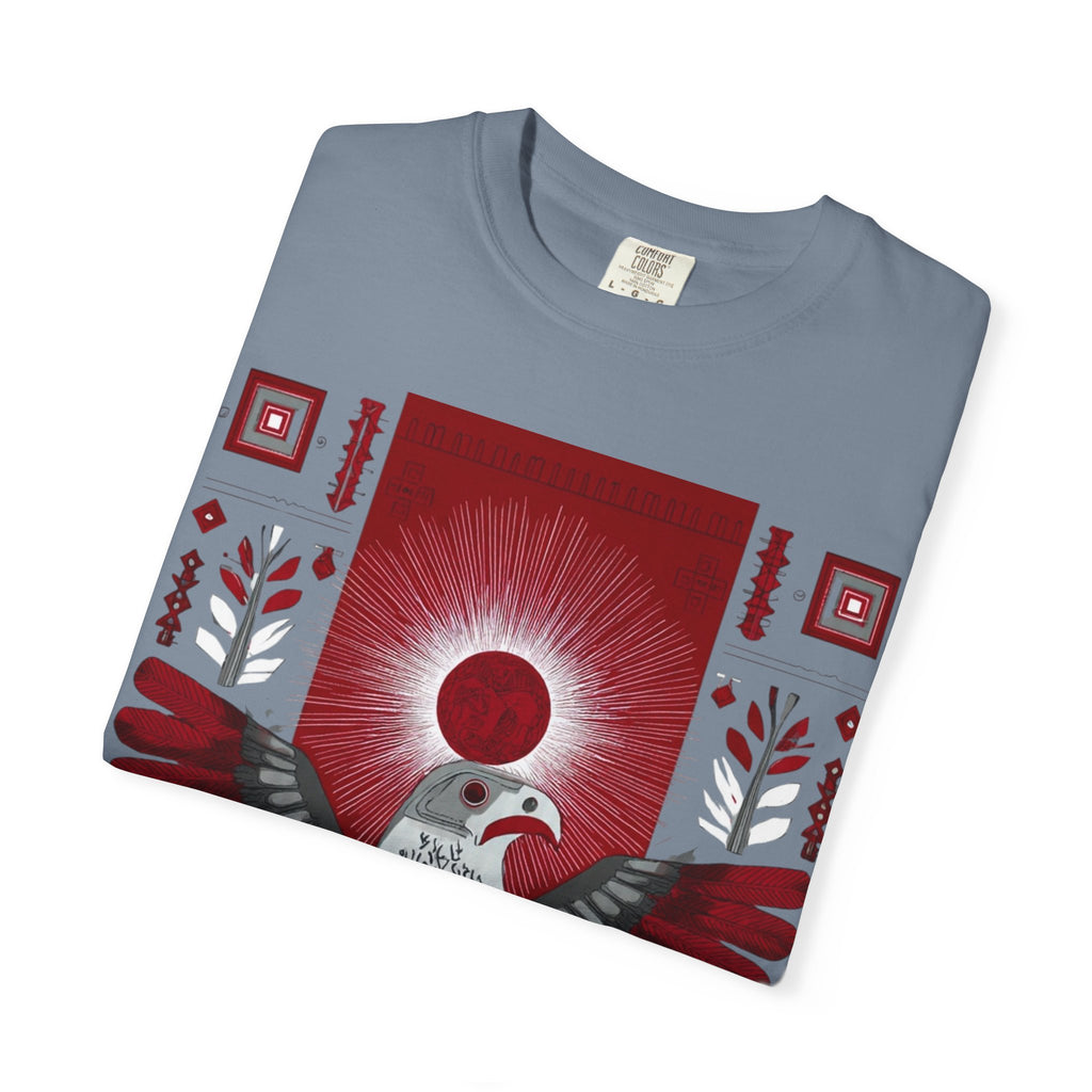 Tribal Inca Graphic T-Shirt — Celestial Bird Art Tee