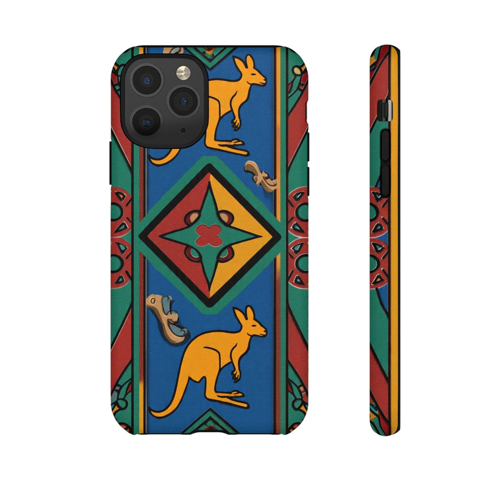 Kangaroo Tribal Pattern Tough Phone Case