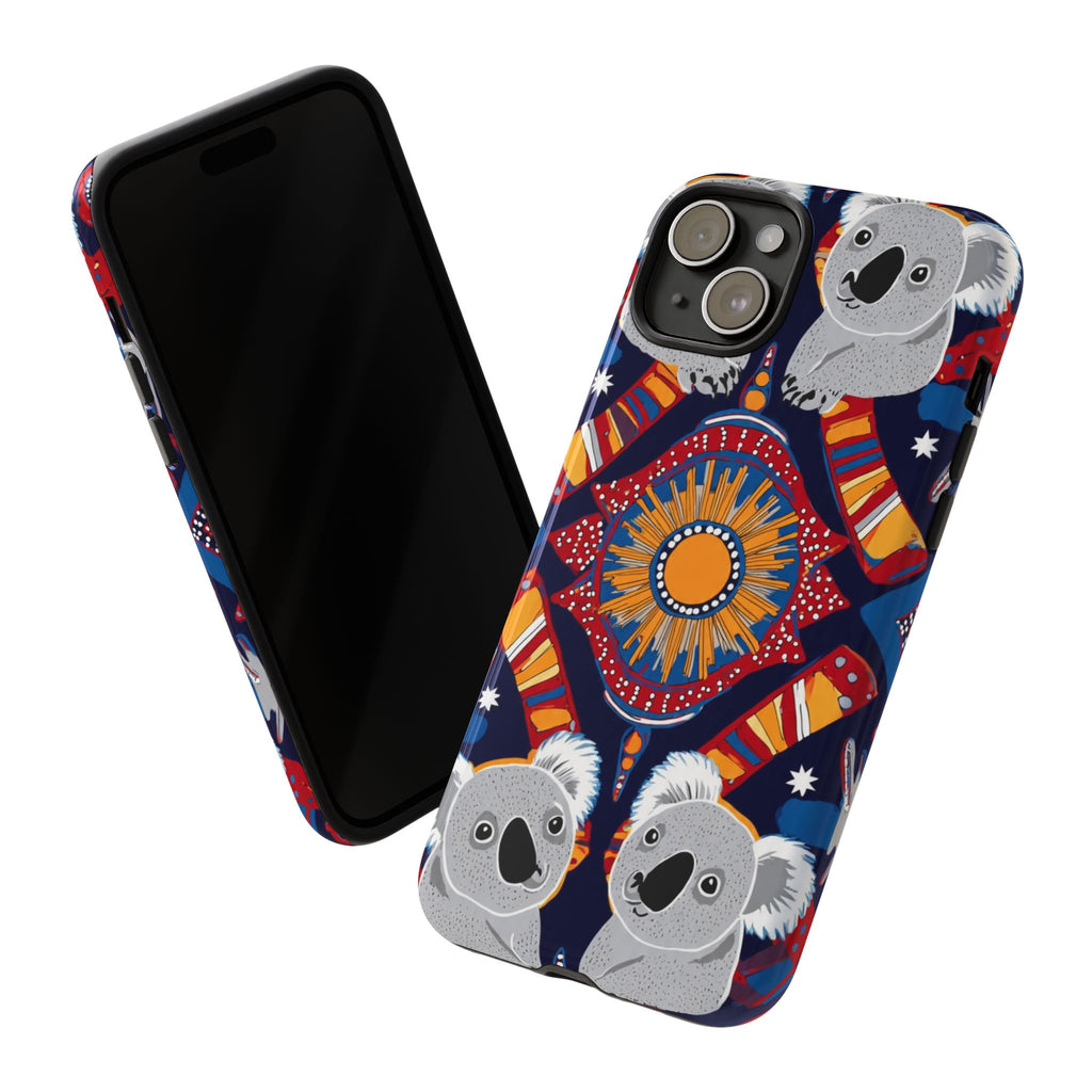 Koala Pattern Phone Case — Cute Indigenous-Inspired Design