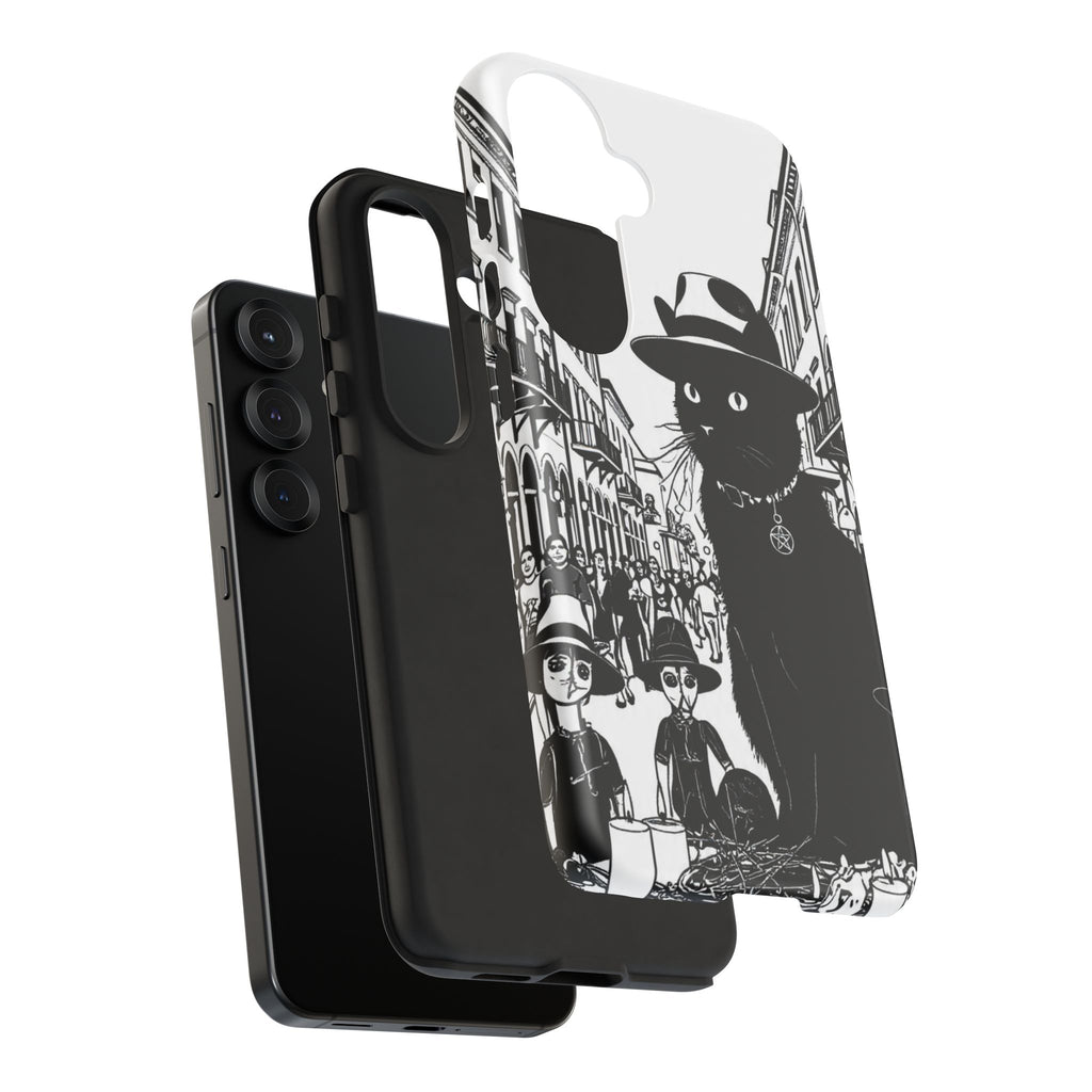 Phone Case — Noir Cat Street Art Design