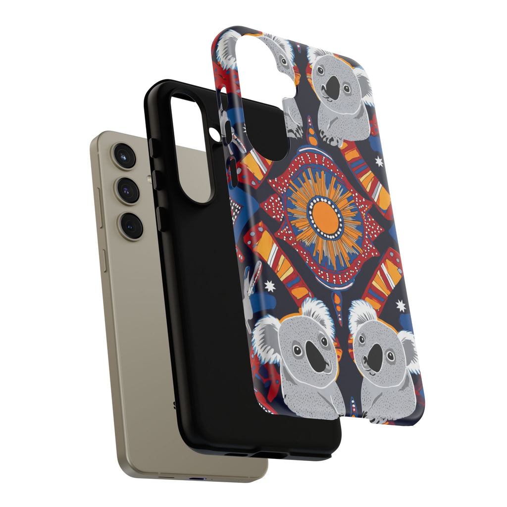 Koala Pattern Phone Case — Cute Indigenous-Inspired Design