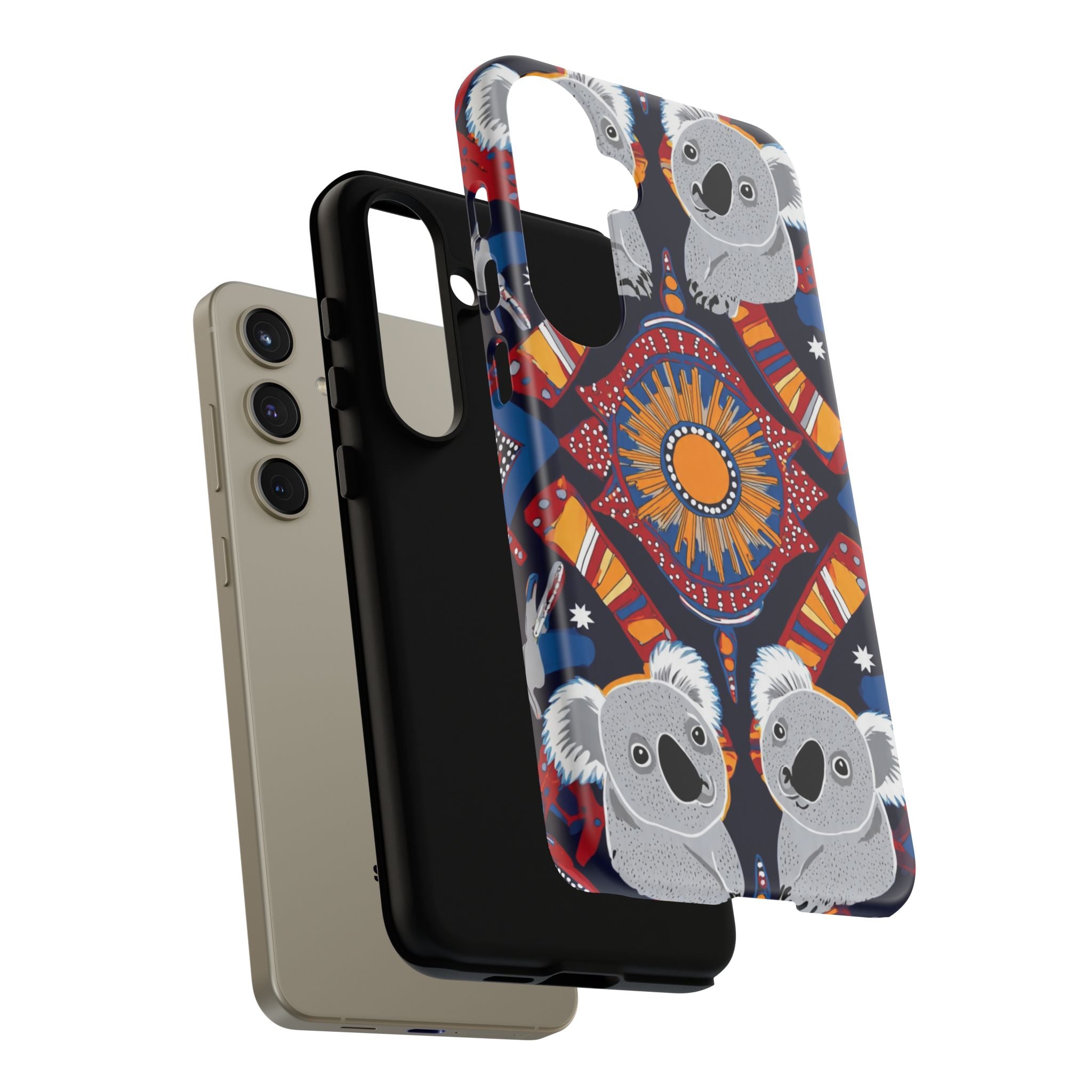 Koala Pattern Phone Case — Cute Indigenous-Inspired Design