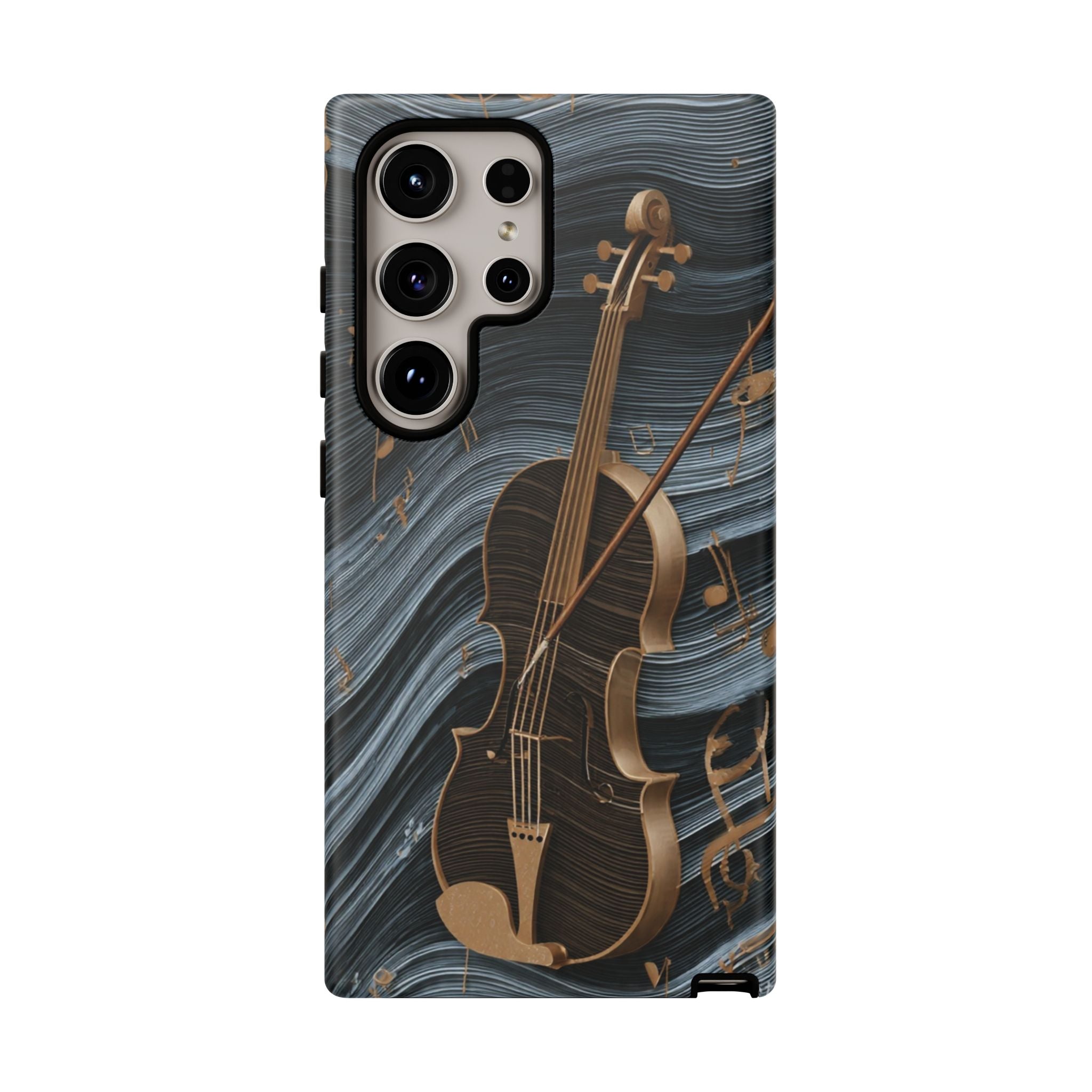 Violin Melody Tough Phone Case — Musical Instrument Art Protective Cover