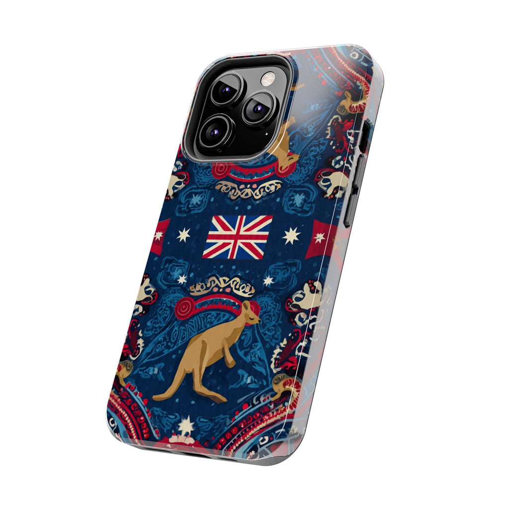 Australian Kangaroo Flag Tough Phone Case - Protective Patriotic iPhone Cover