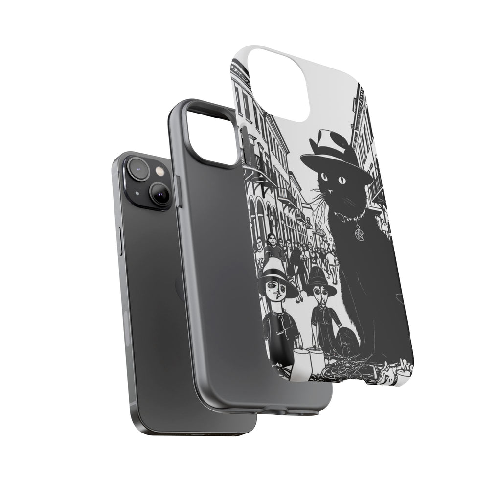 Phone Case — Noir Cat Street Art Design
