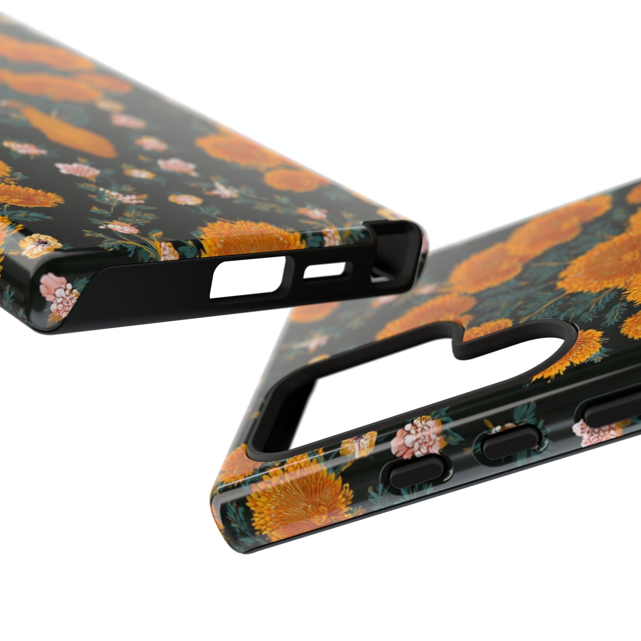 Marigold Mirror Phone Case — Floral Protective Phone Cover