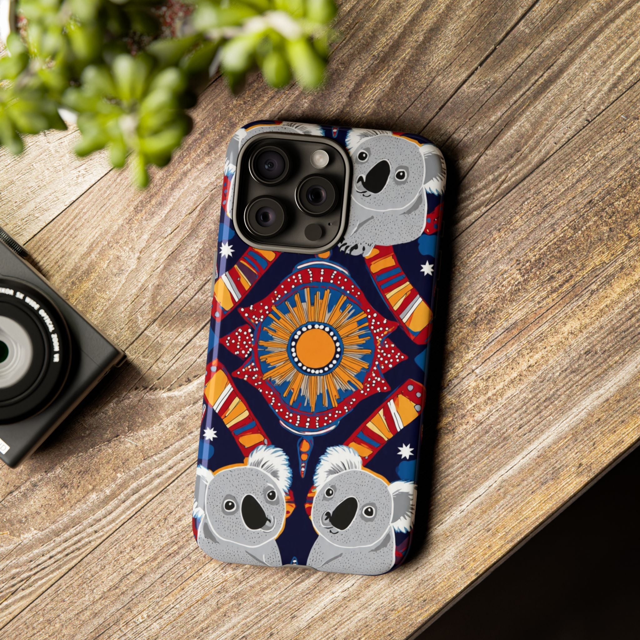 Koala Pattern Phone Case — Cute Indigenous-Inspired Design