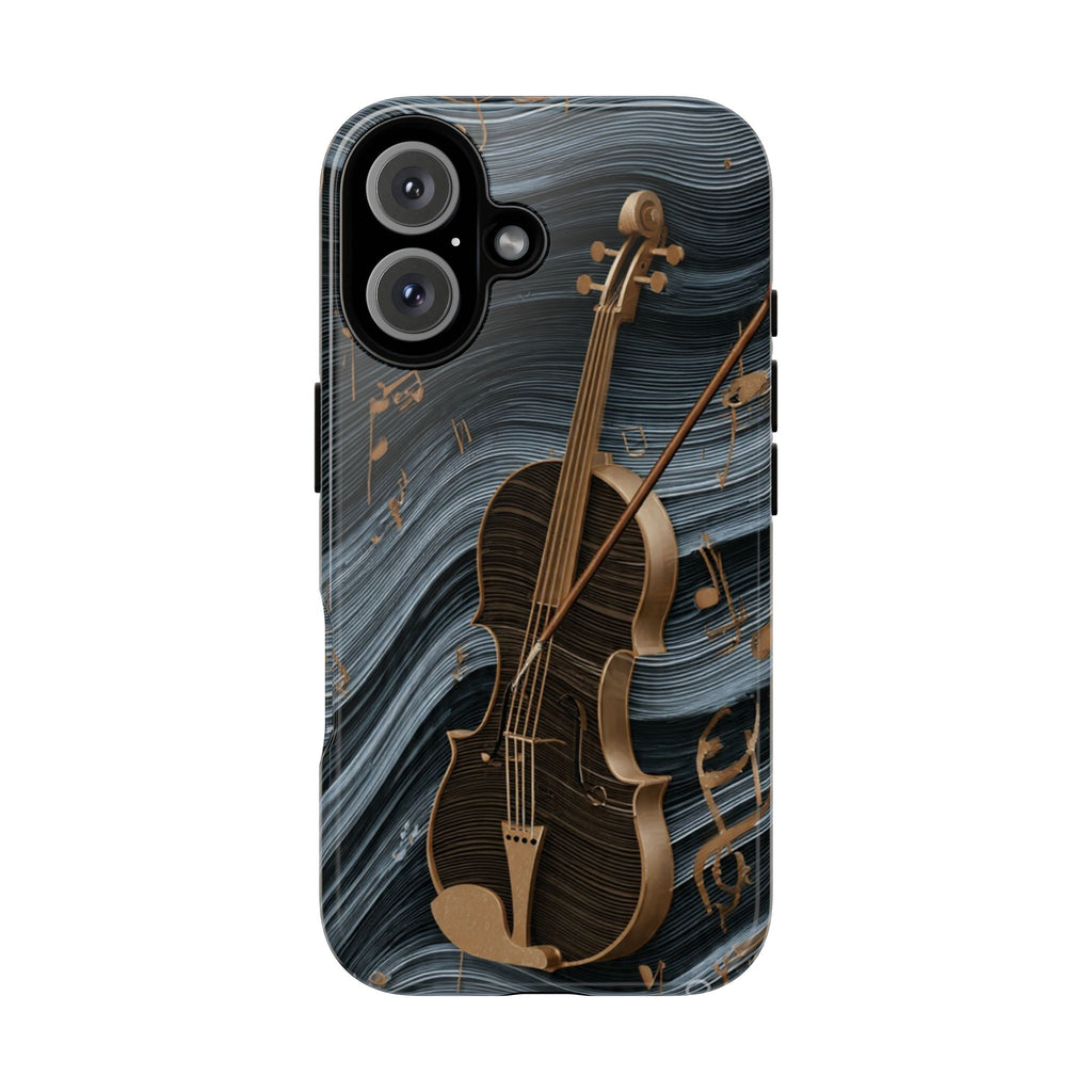 Violin Melody Tough Phone Case — Musical Instrument Art Protective Cover