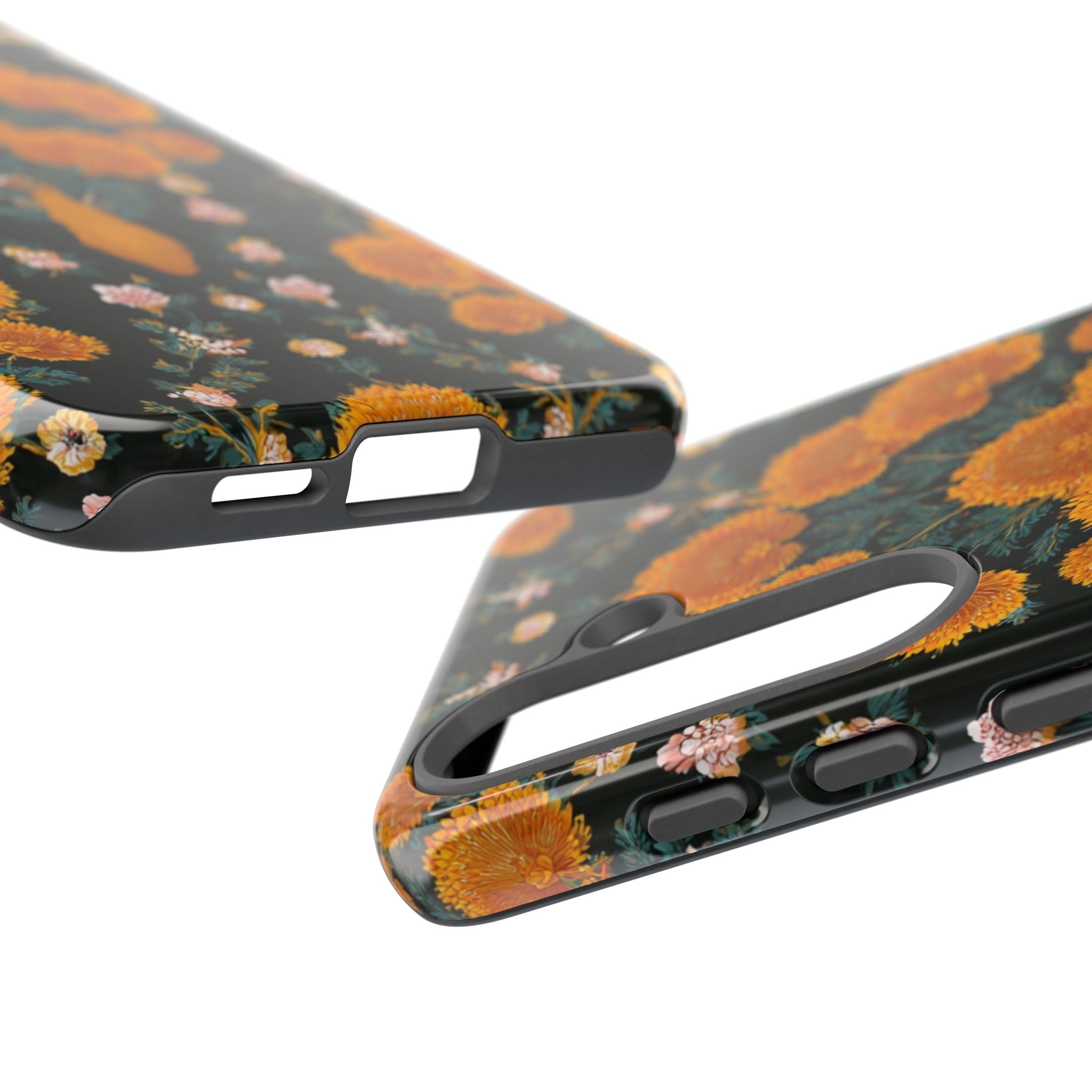 Marigold Mirror Phone Case — Floral Protective Phone Cover