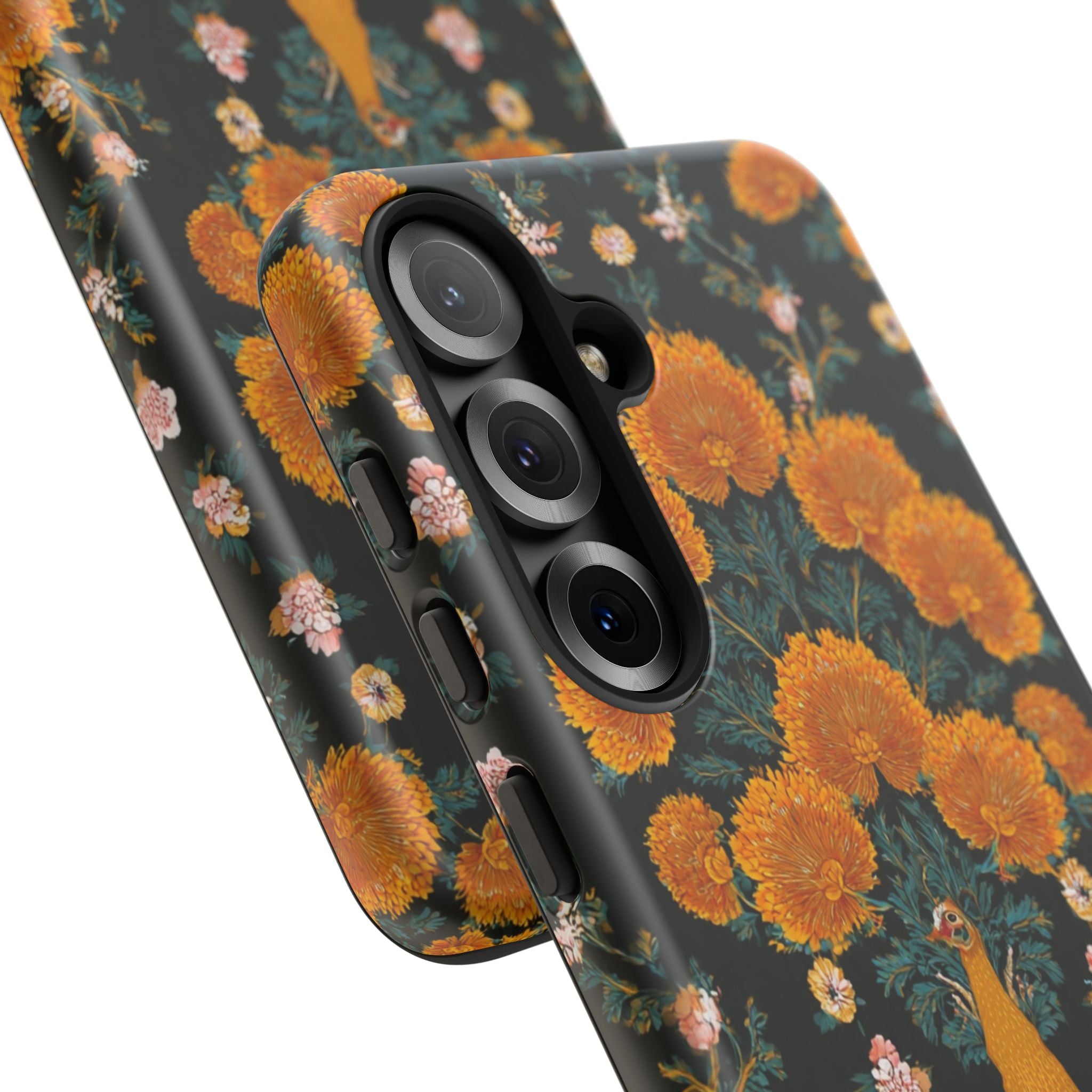 Marigold Mirror Phone Case — Floral Protective Phone Cover