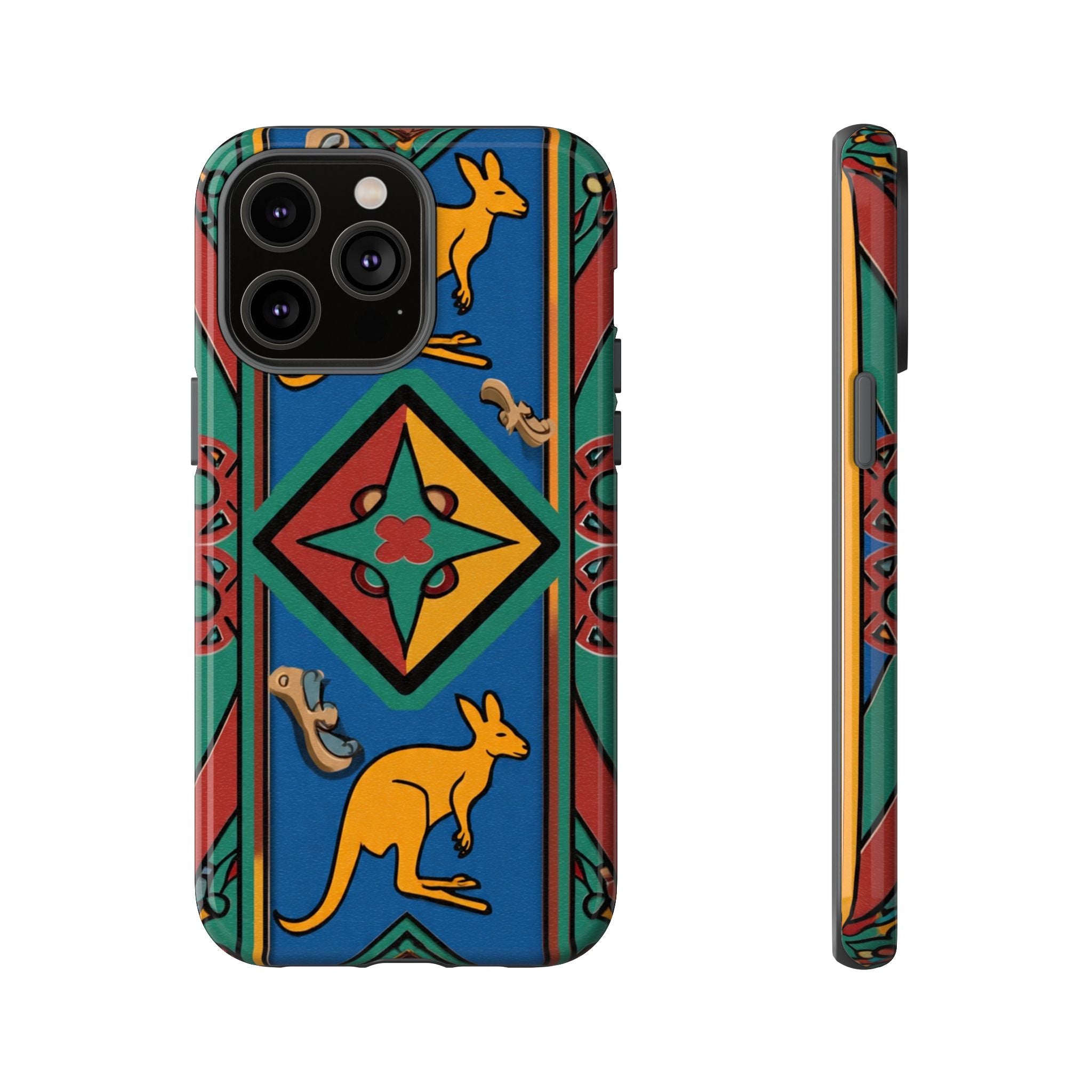 Kangaroo Tribal Pattern Tough Phone Case