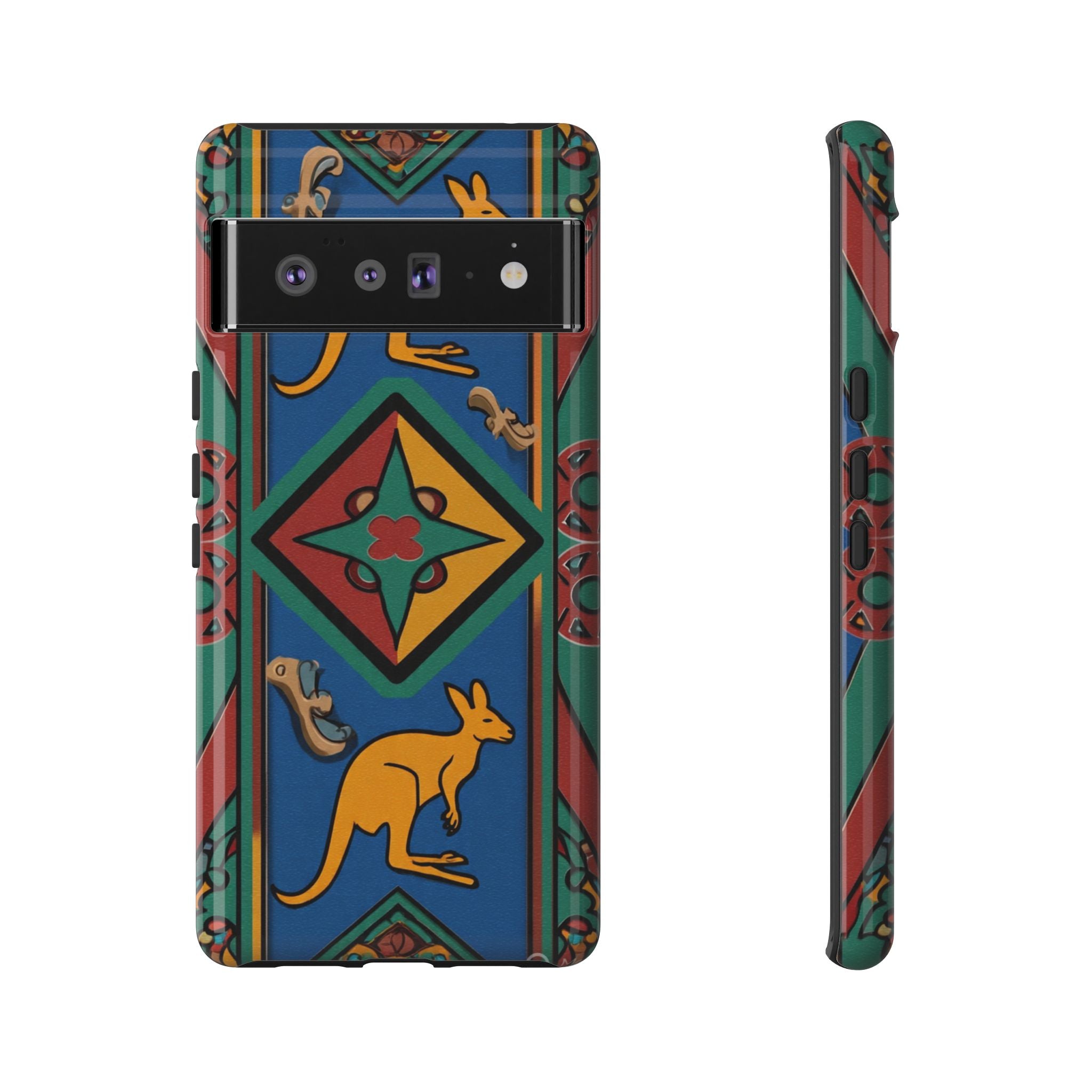 Kangaroo Tribal Pattern Tough Phone Case