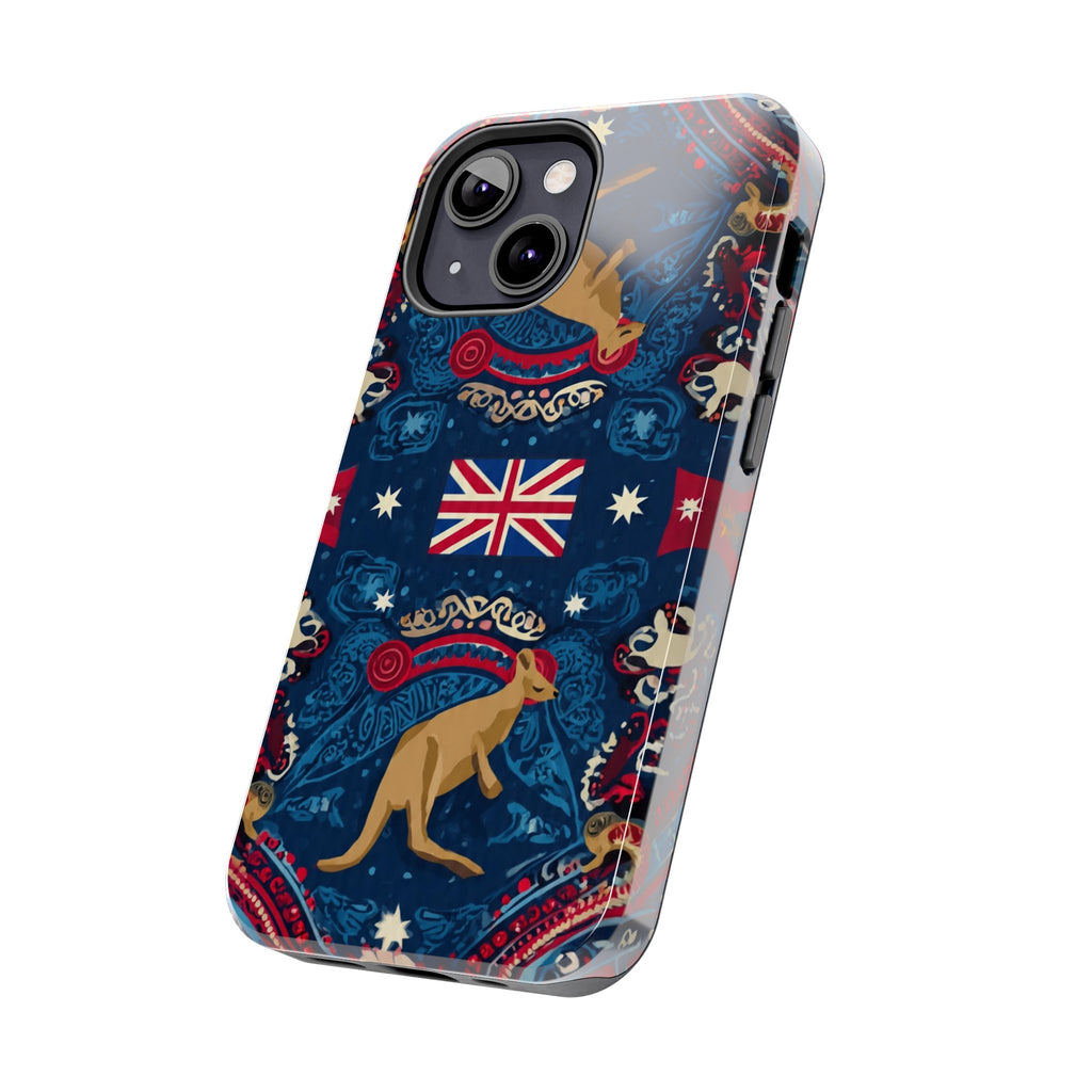 Australian Kangaroo Flag Tough Phone Case - Protective Patriotic iPhone Cover